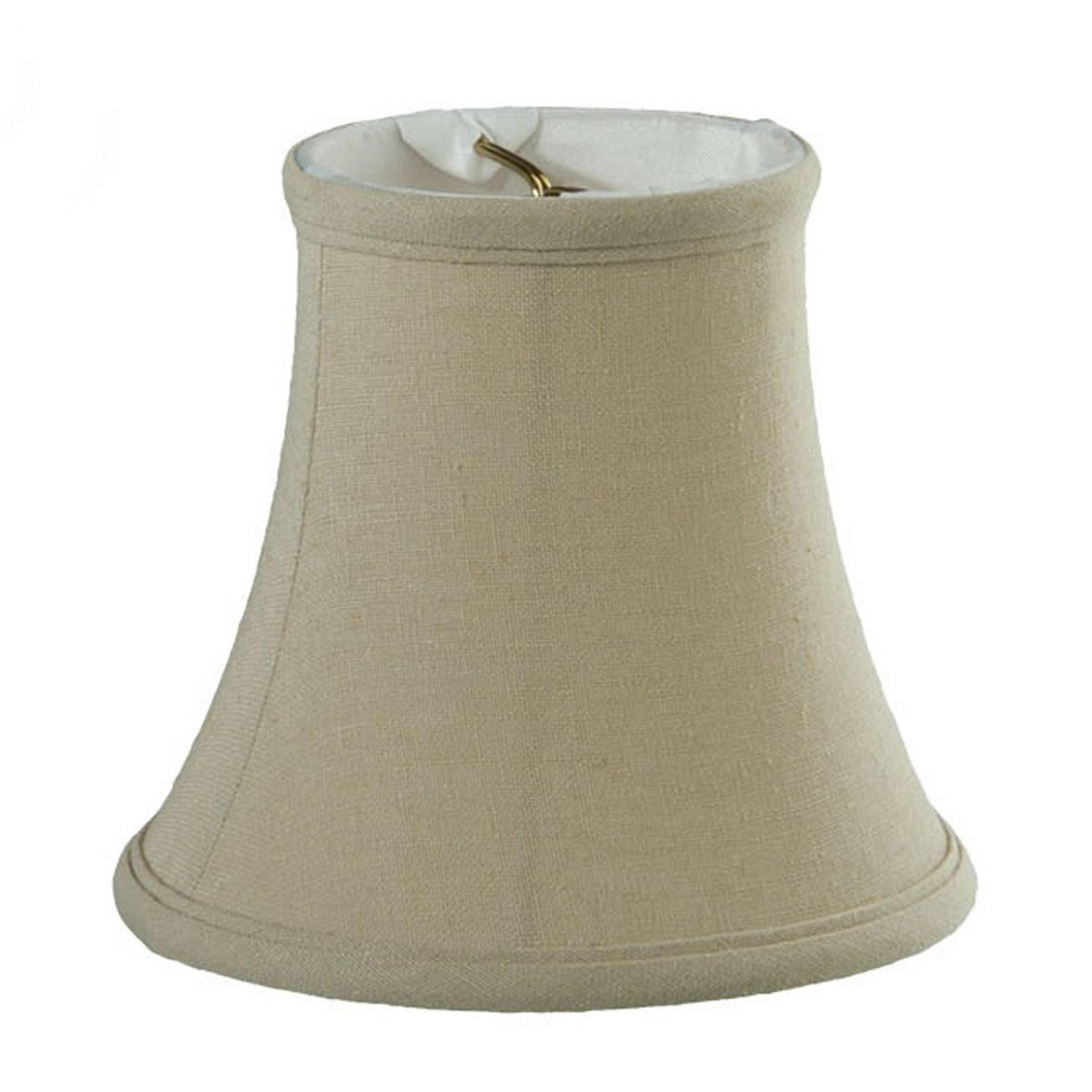 A 4" Classic Bell Chandelier Shade with Beige color