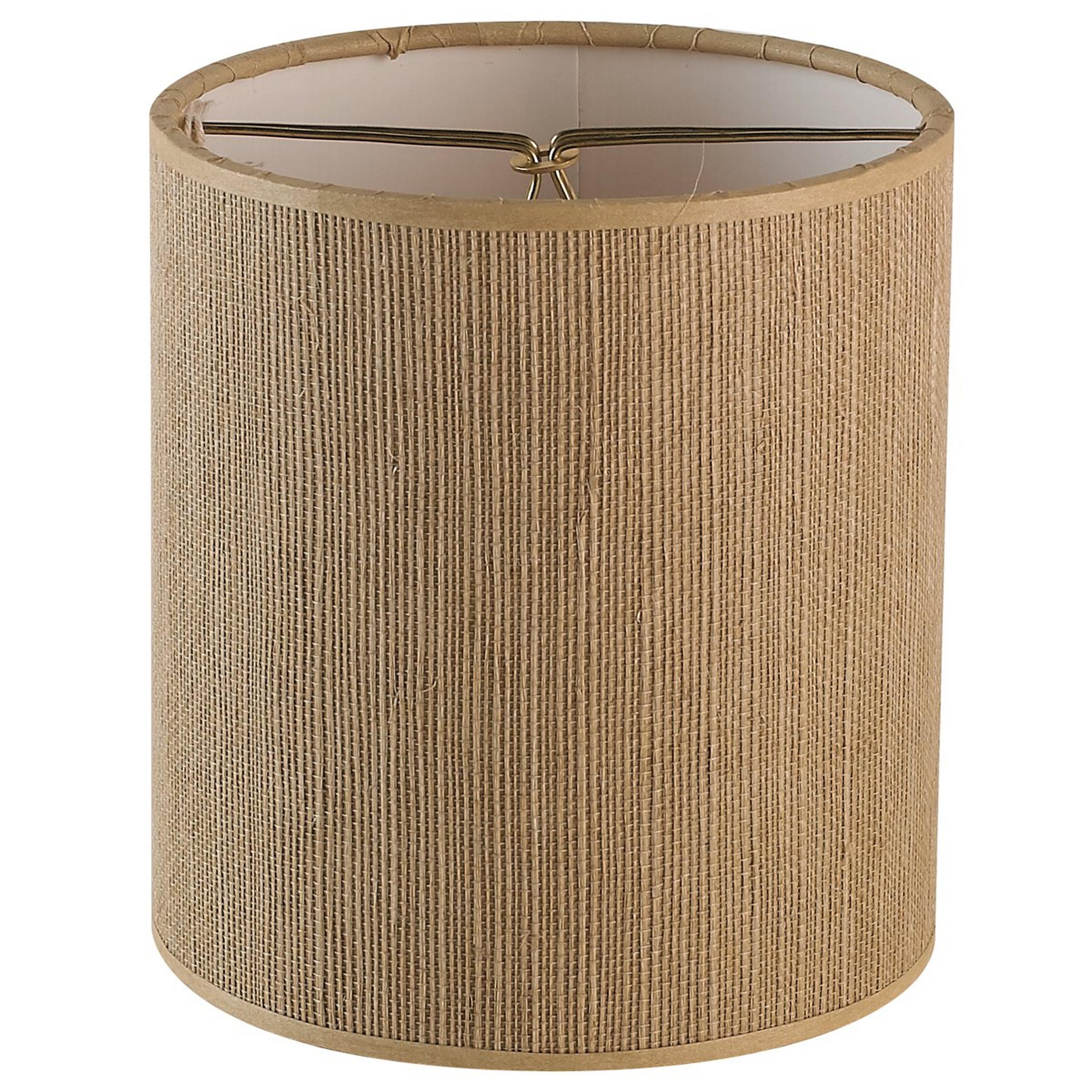 A 5" Finely Woven Grass Cloth Chandelier Shade with Tan color