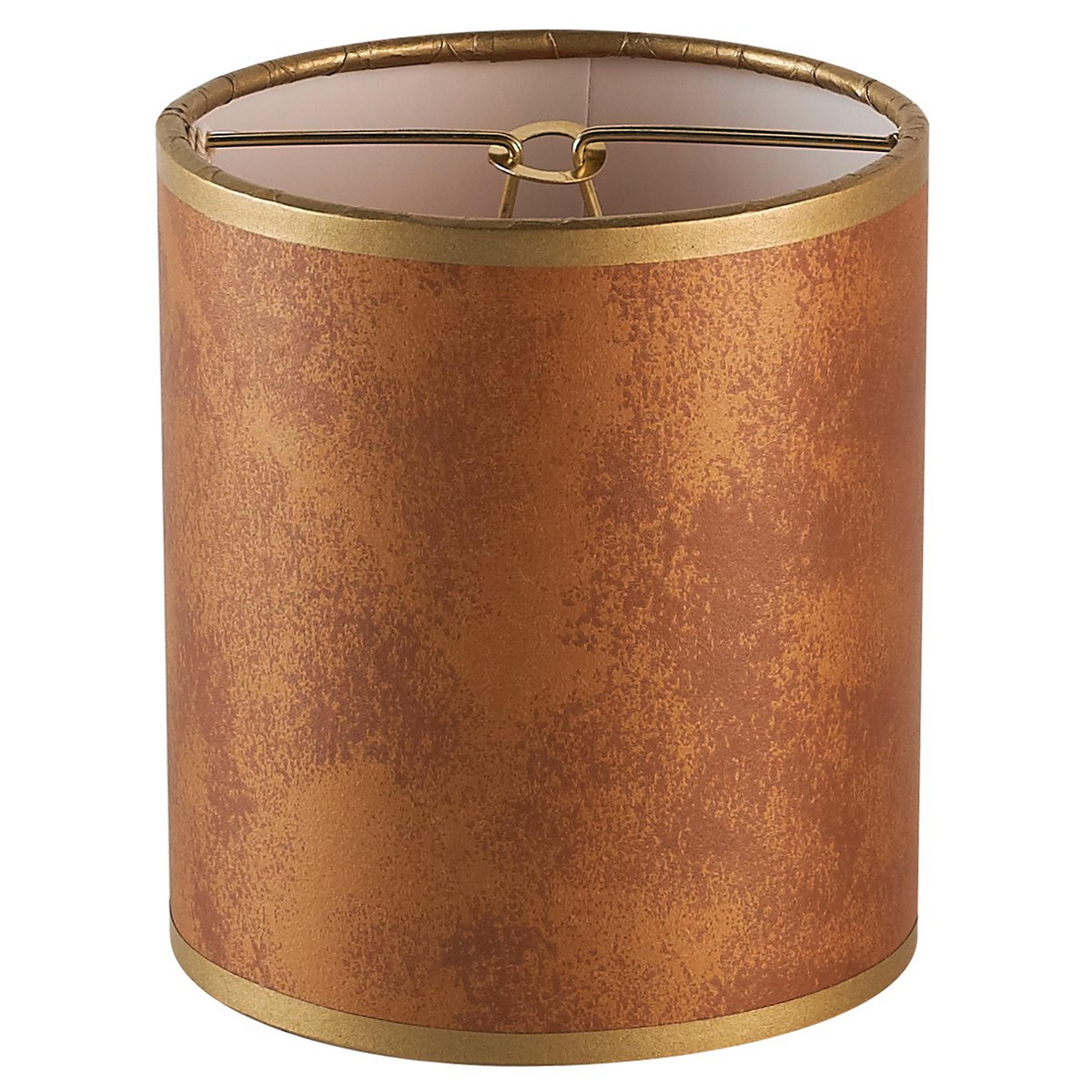 A 4" Granite Paper Chandelier Shade with Copper color