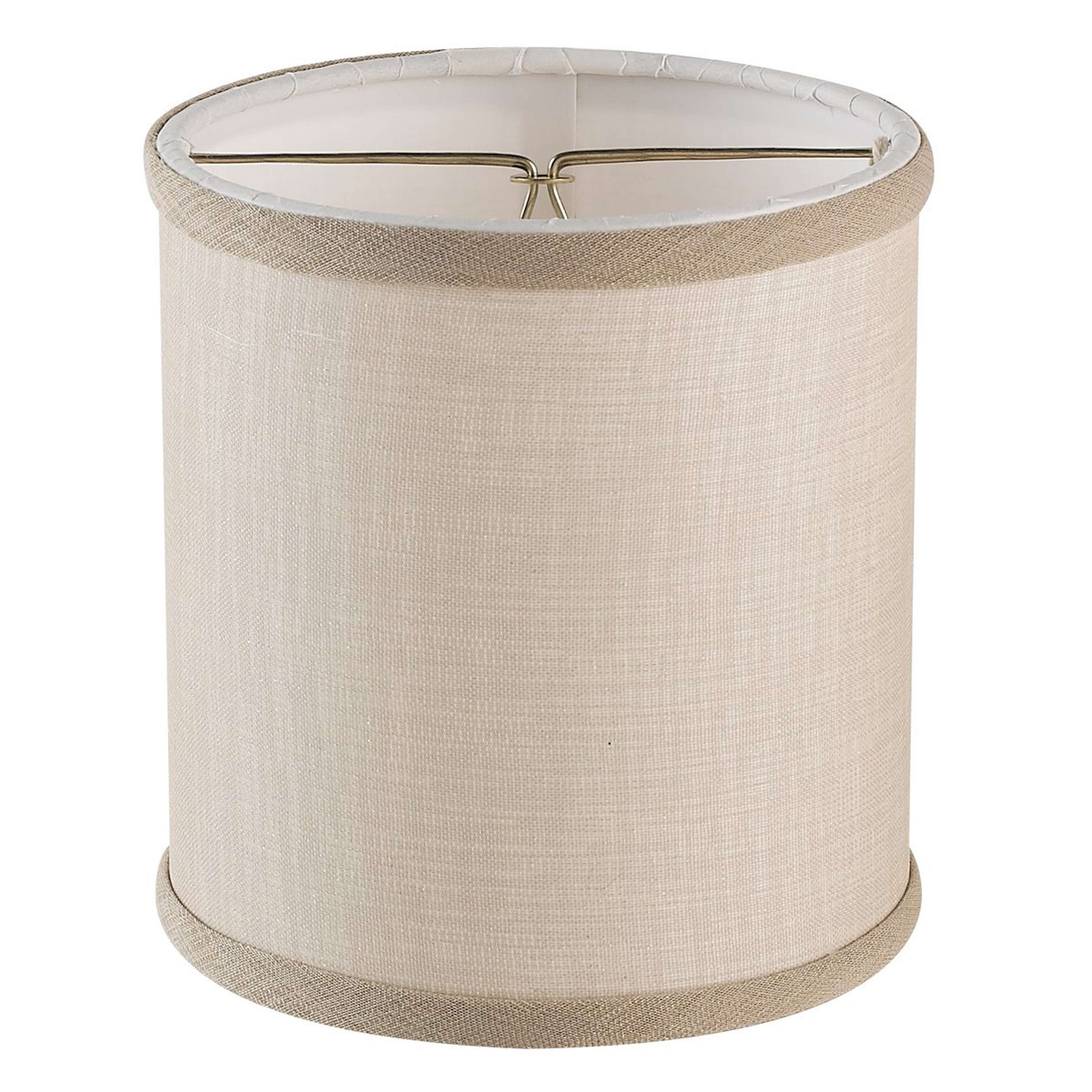 A 5" Sheer Linen Chandelier Shade with Tan color