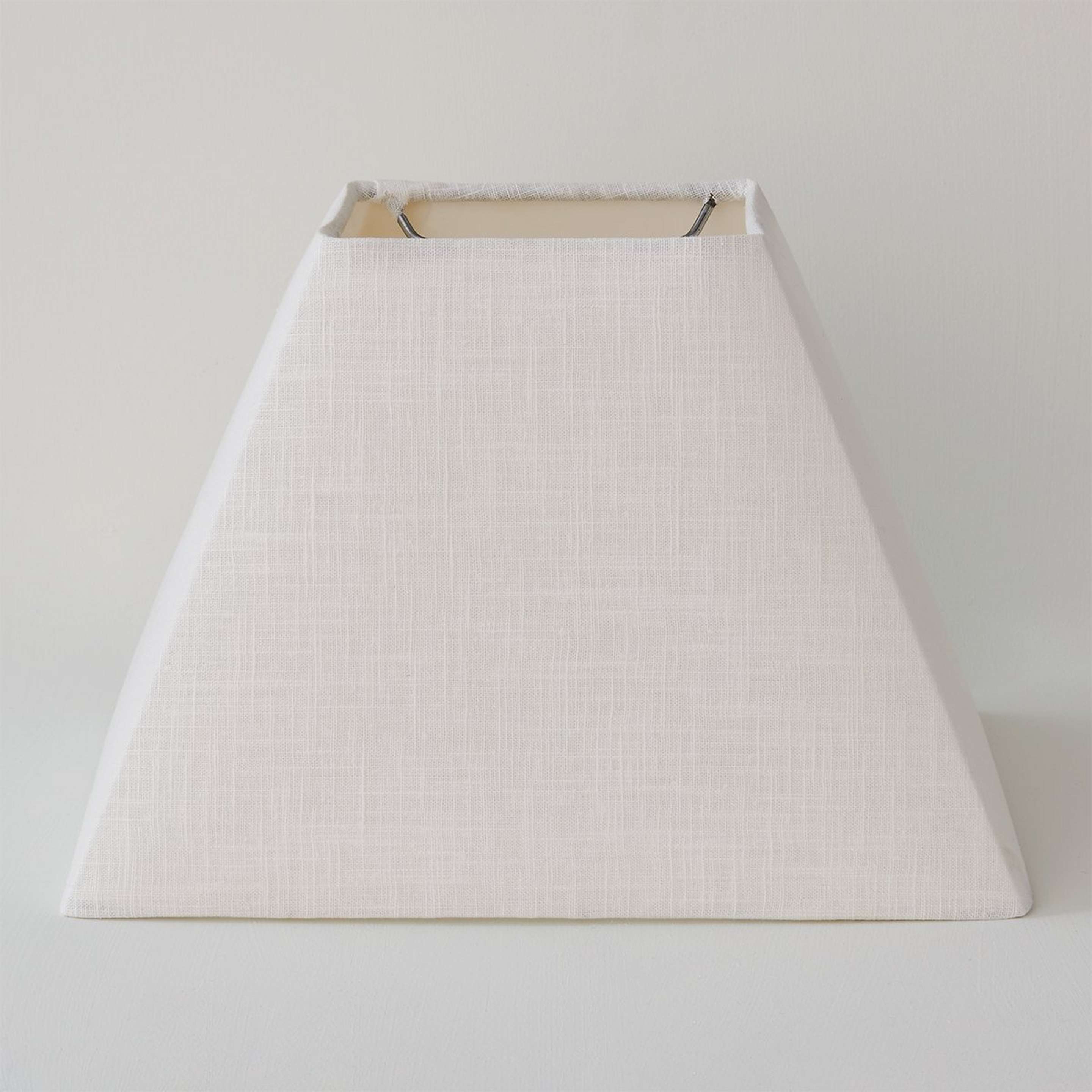 A 12" Rectangular Shade with White color