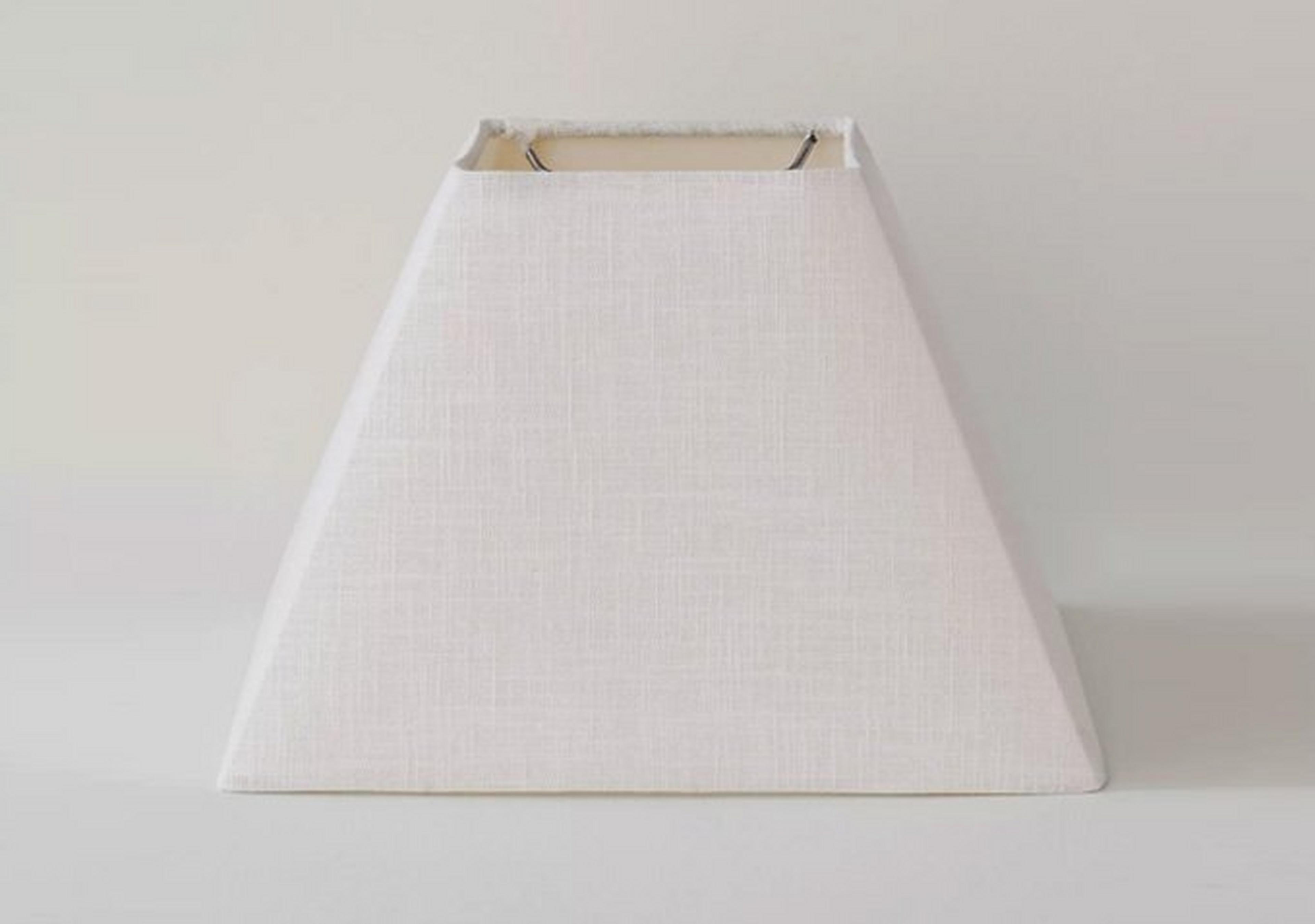 White 12" Rectangular Shade