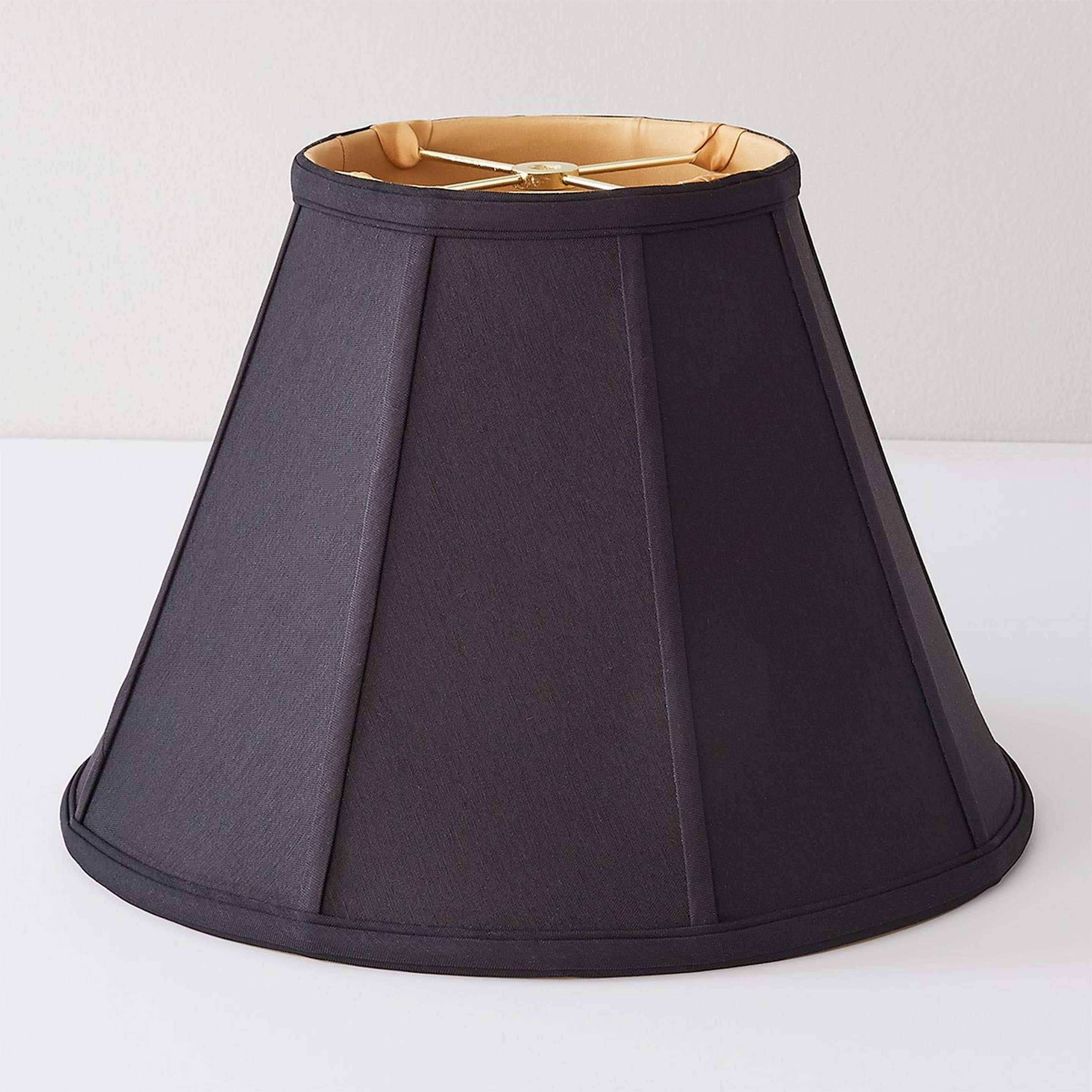 A 14" Empire Shade with Black / Gold color