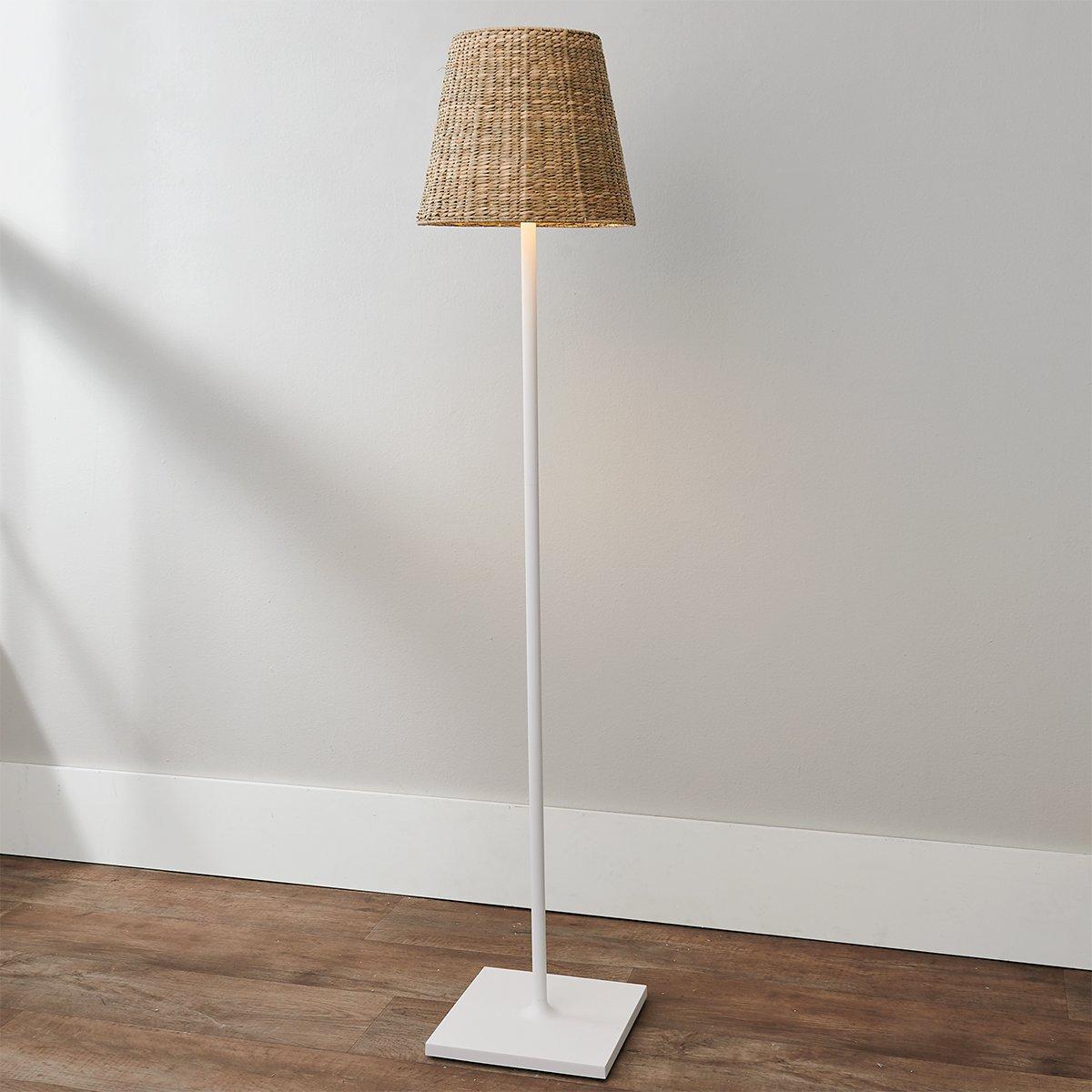 Lucy Cordless Floor Lamp Shade - Seagrass - Empire | Shades of Light