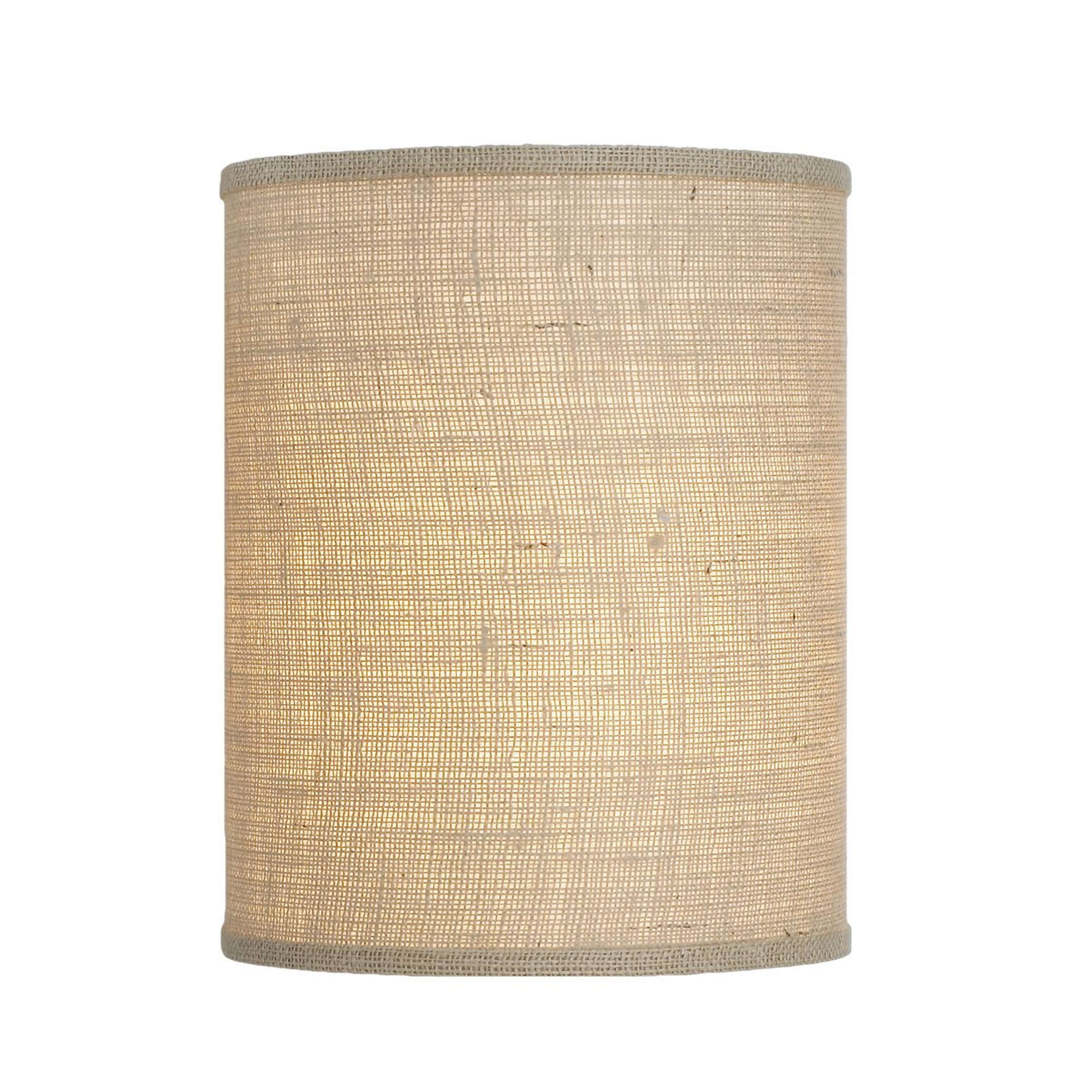 A 11" Cylinder Drum Shade with Natural color