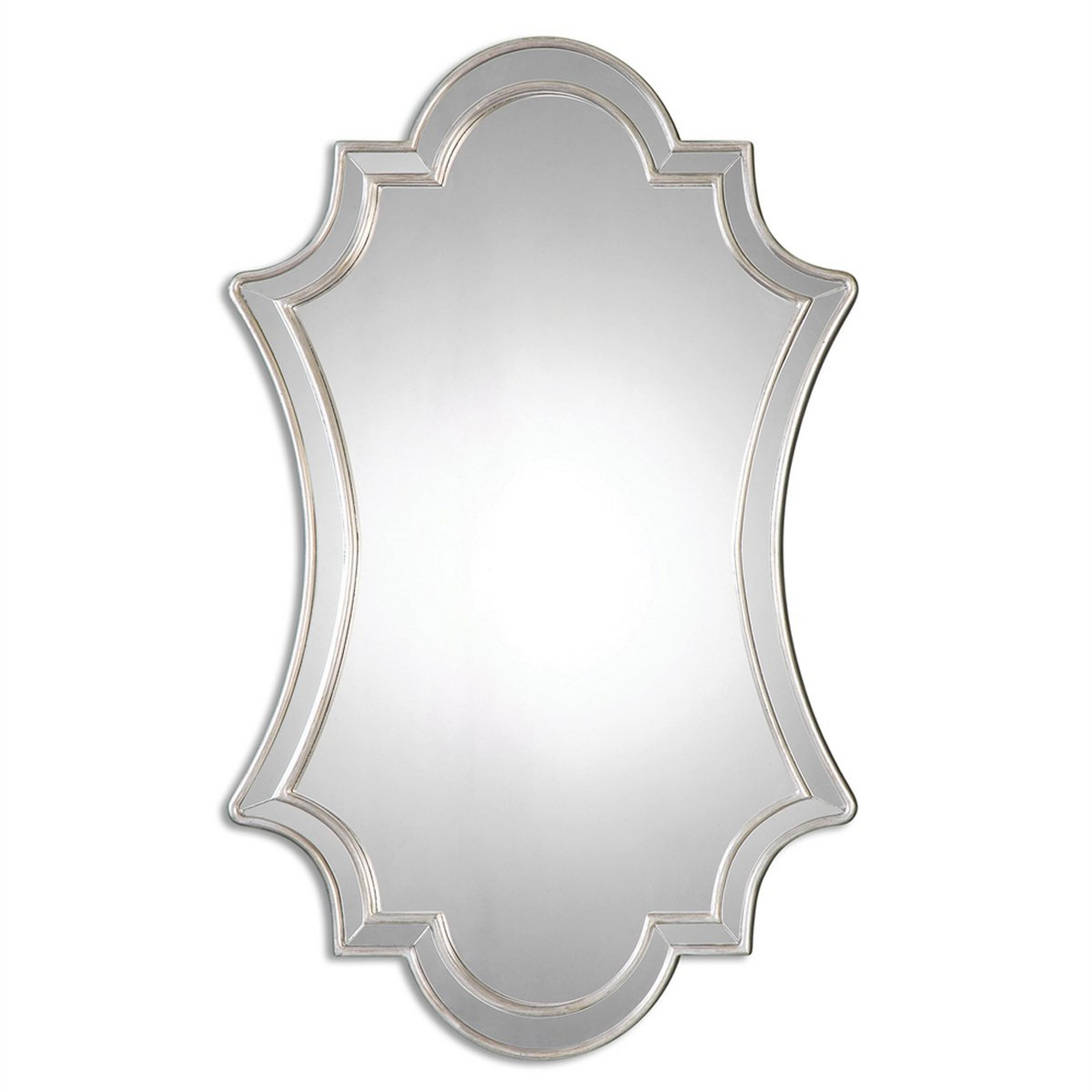 A Modern Classic Scalloped Mirror with undefined color