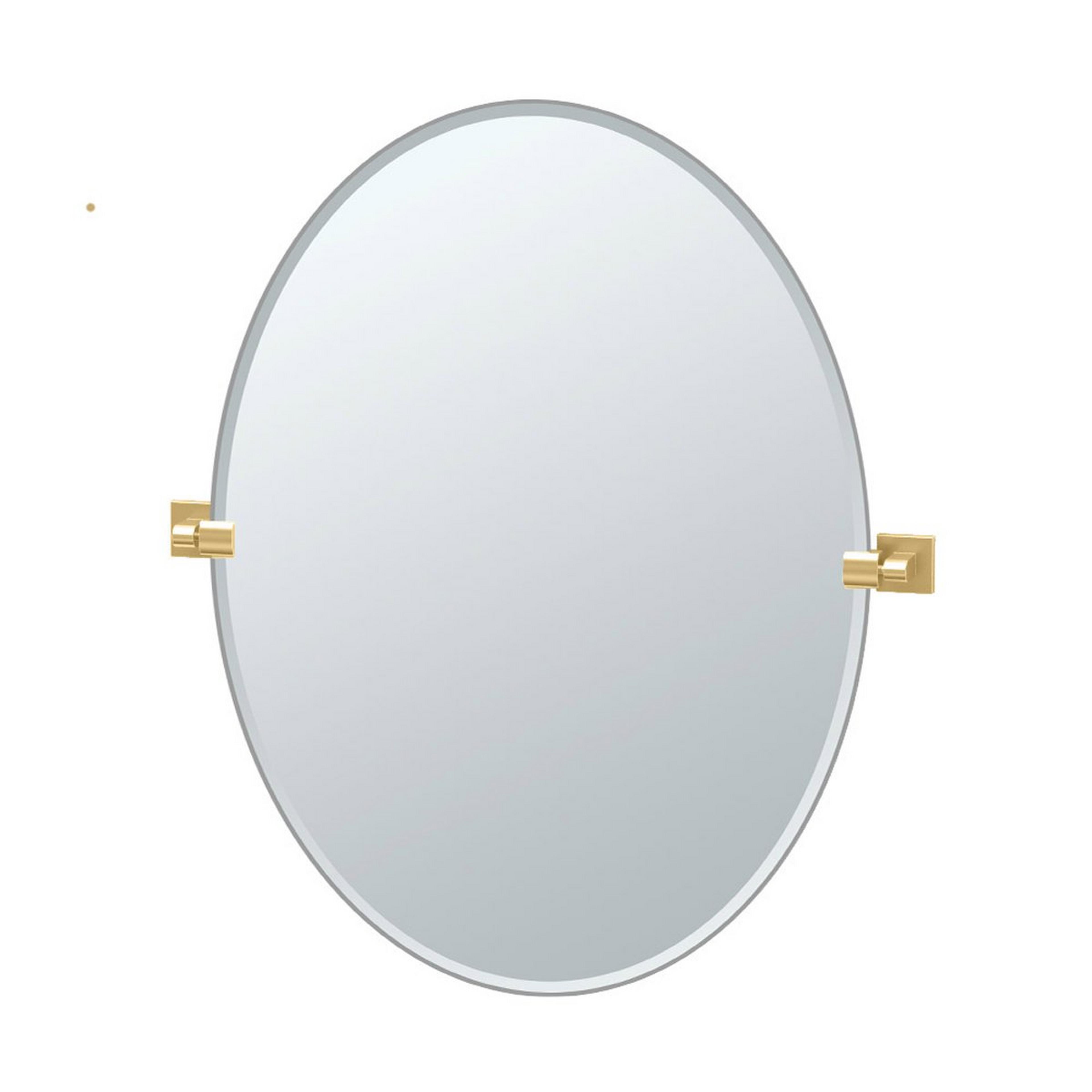 Modern Minimalist Frameless Oval Mirror