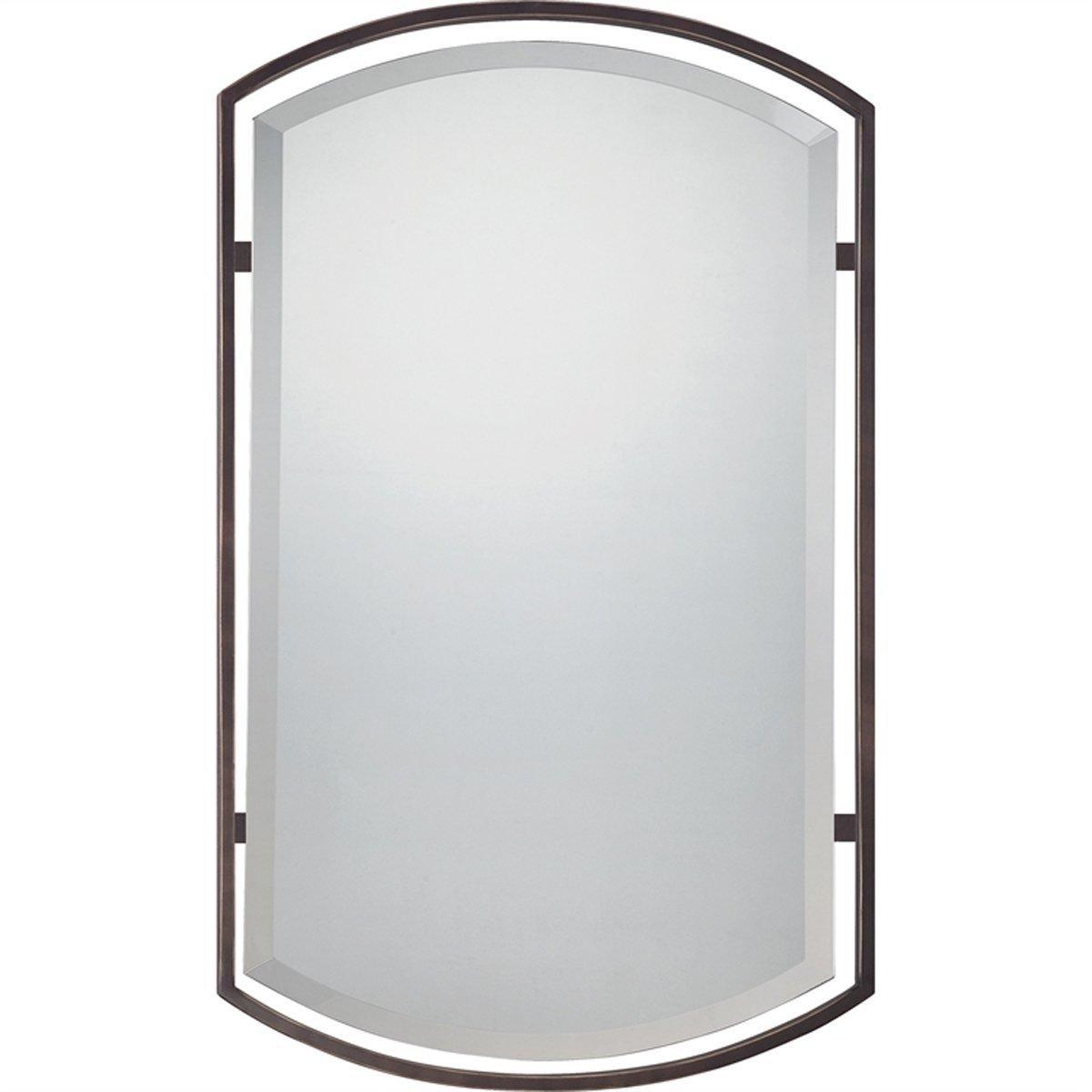 Floating Frame Rounded Rectangular Mirror