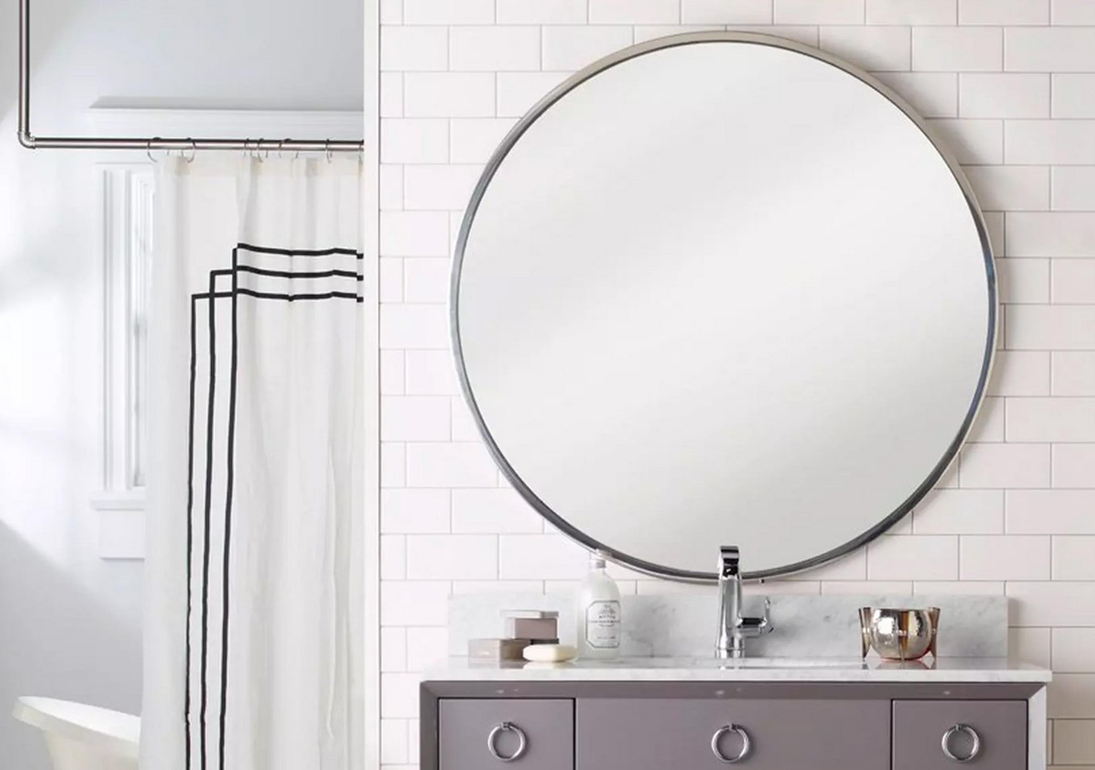 Stainless Steel Perfectly Round Mirror