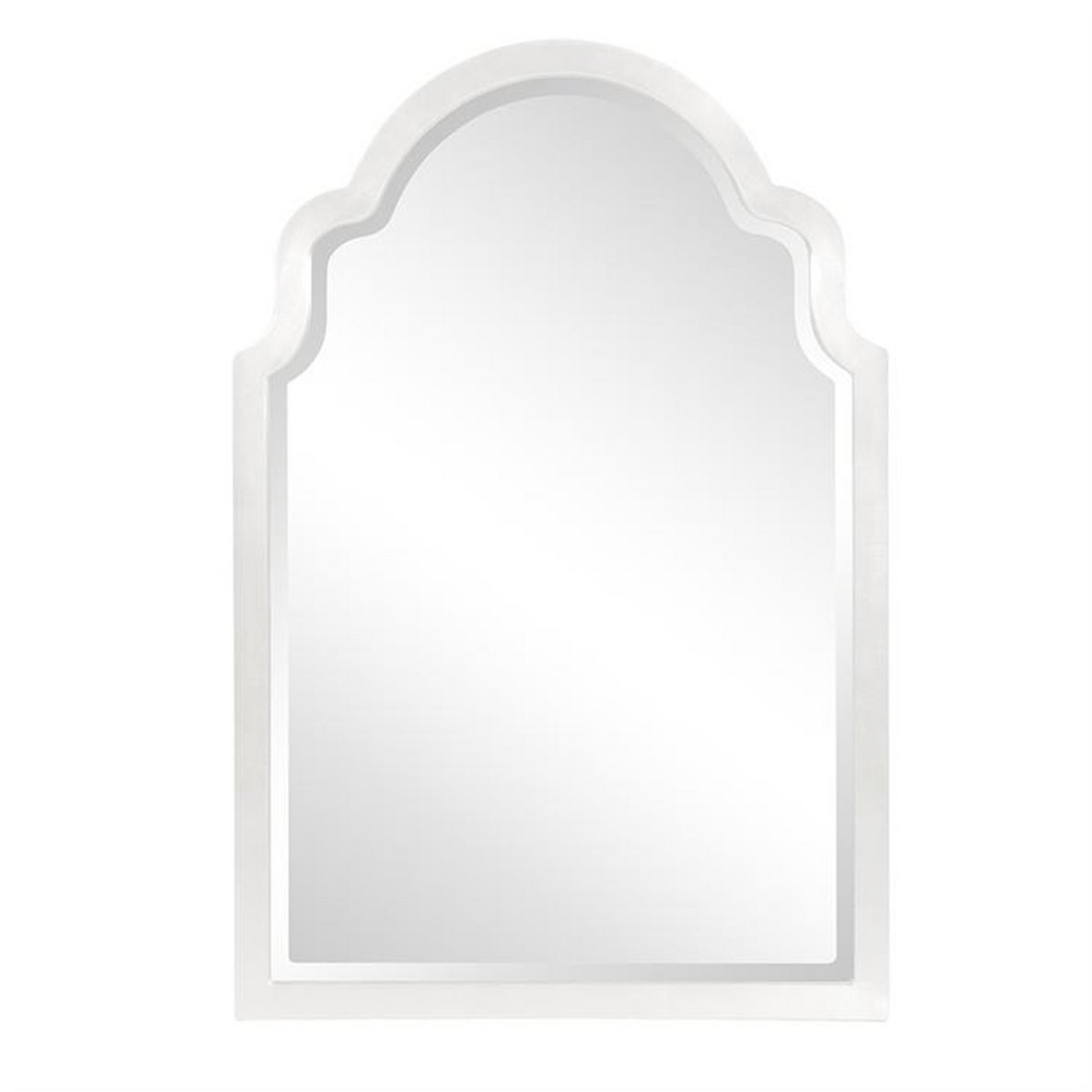 A Marbella Lacquered Mirror with White color