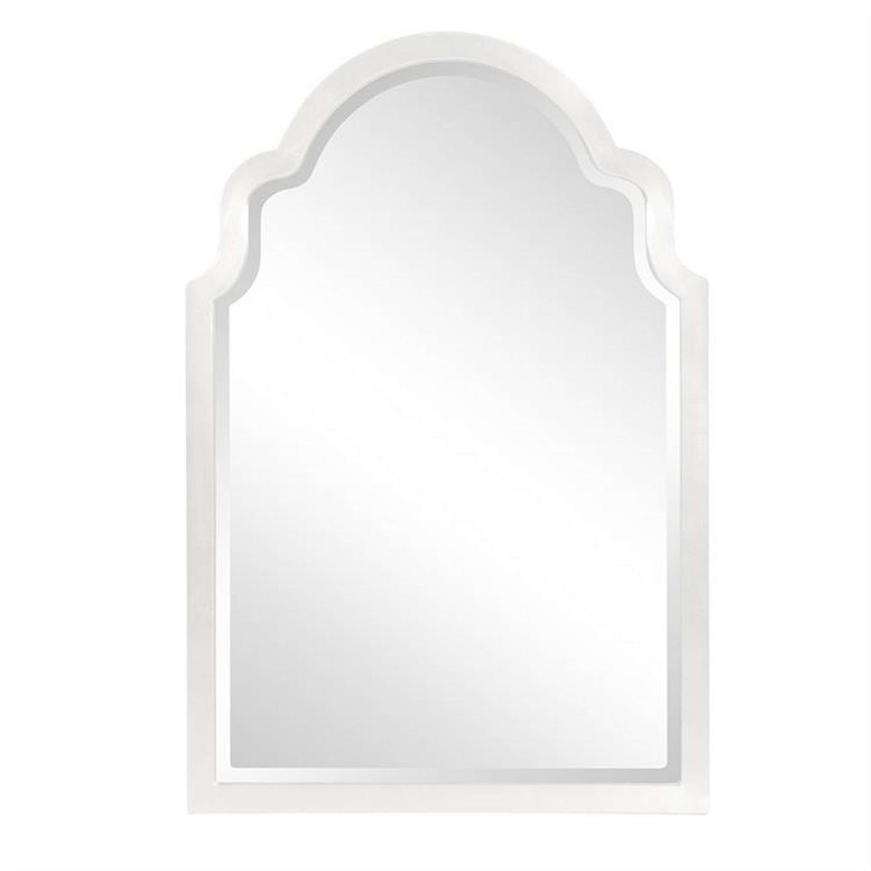 A Marbella Lacquered Mirror with White color