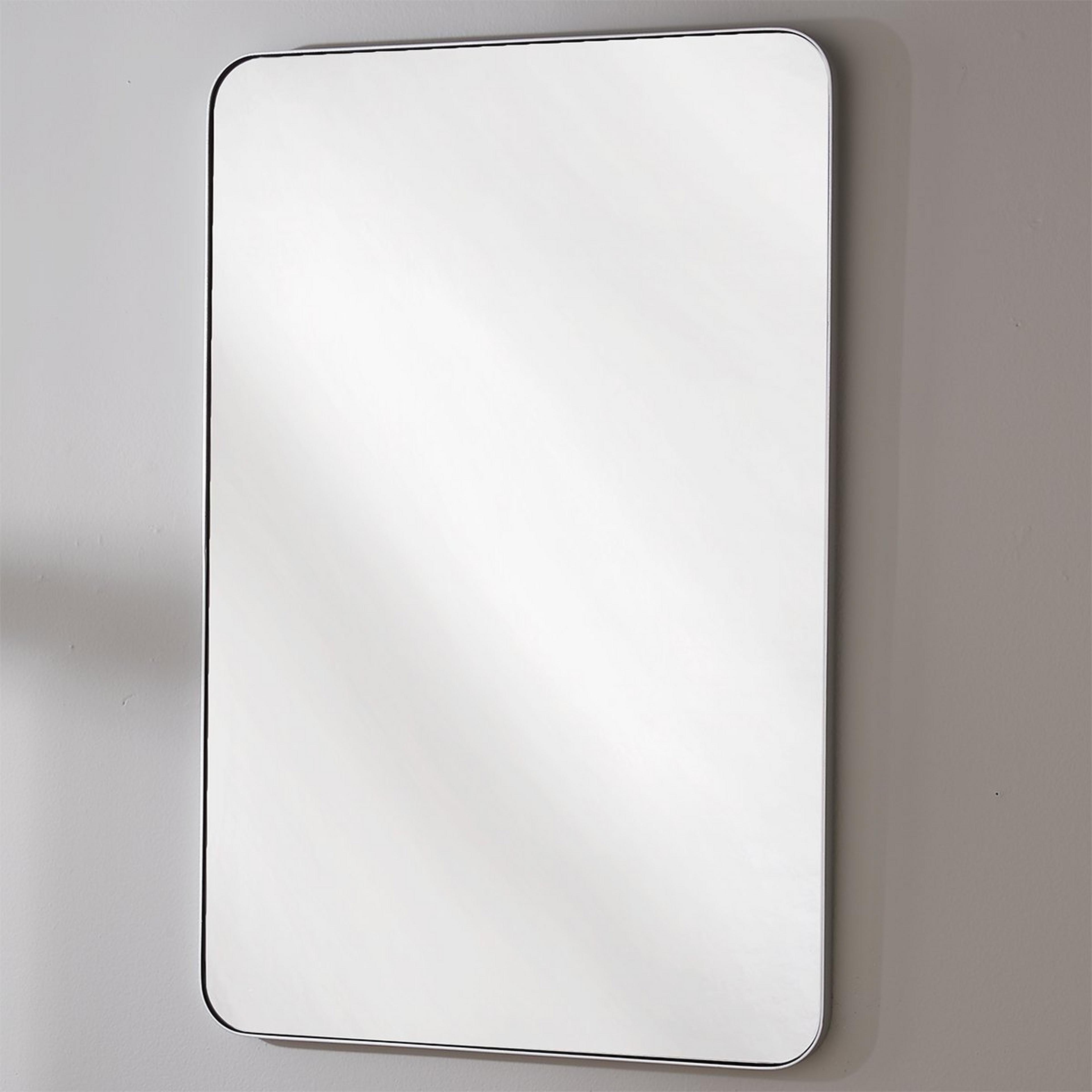 A Refreshingly Rectangular Mirror with Silver color