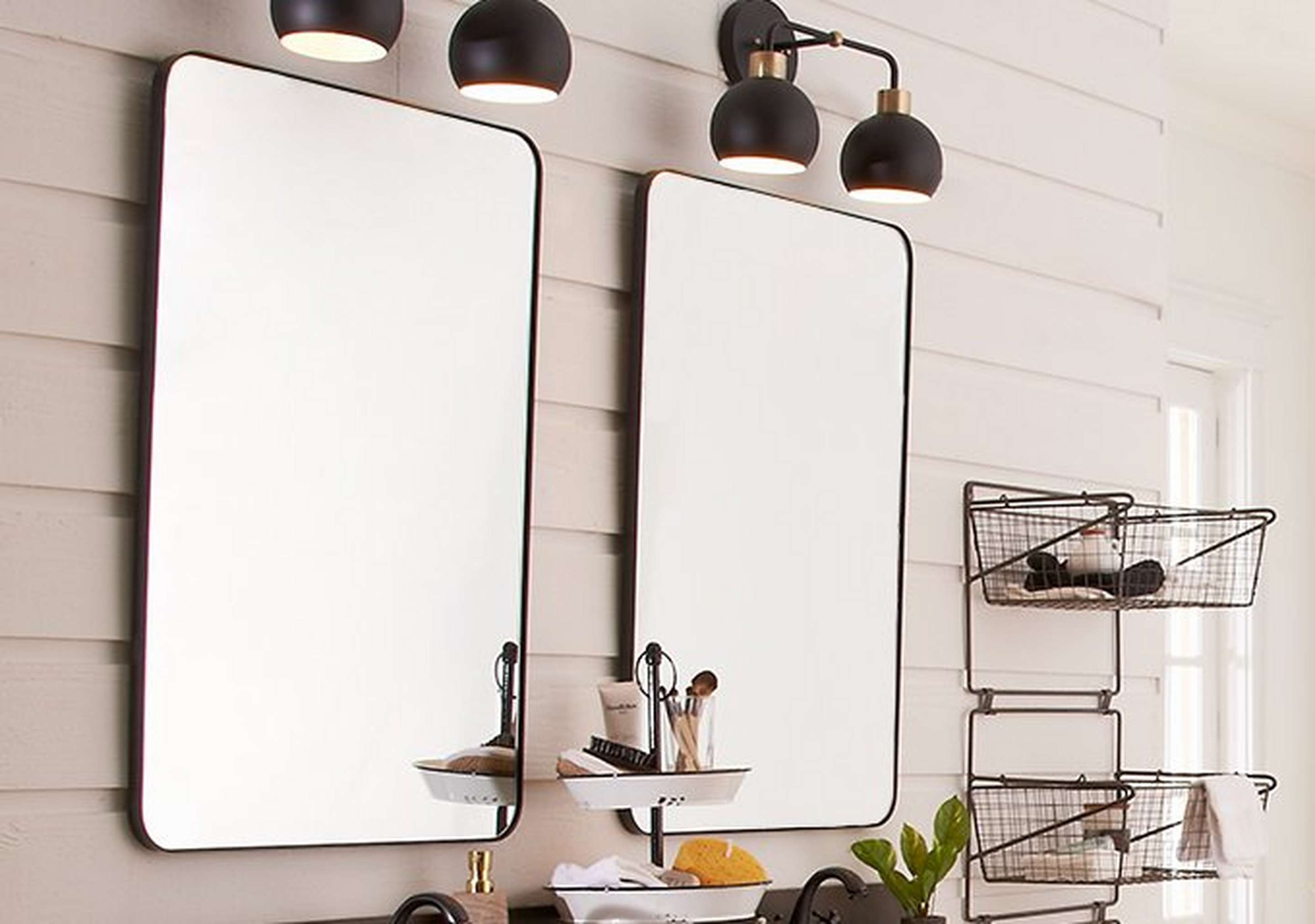 Matte Black Refreshingly Rectangular Mirror