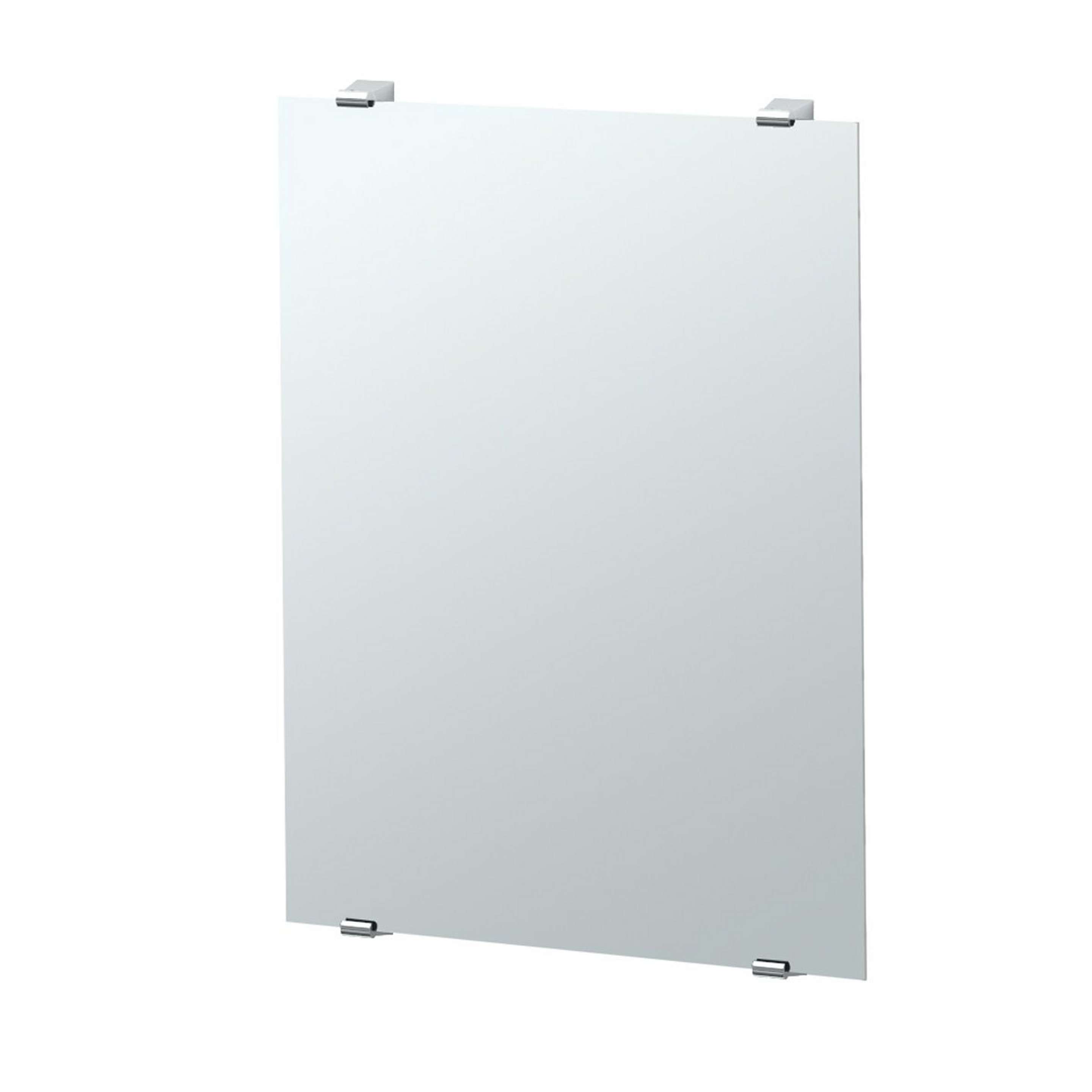 A Sleek Minimalist Mirror with Chrome color