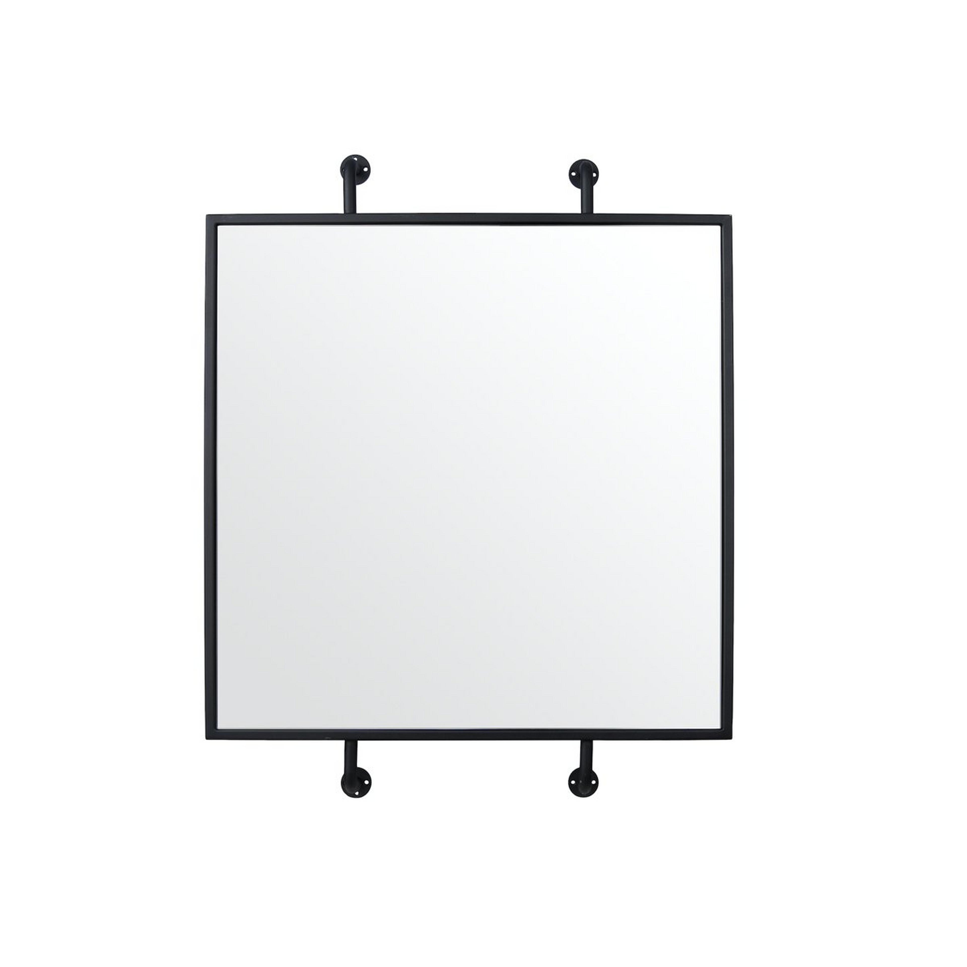 A Urban Minimalist Mirror with Black color