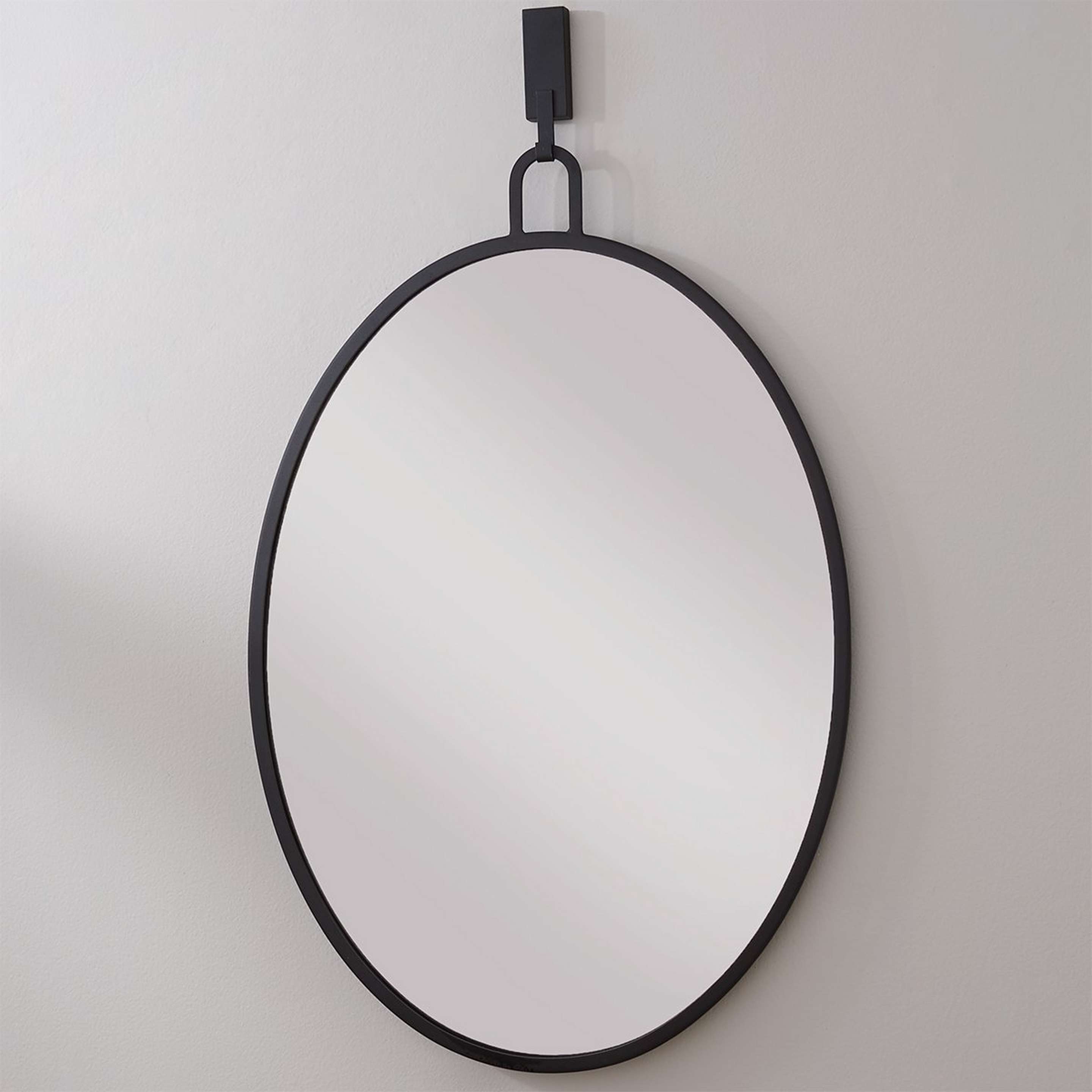 A Henlein Mirror - Oval with Black color