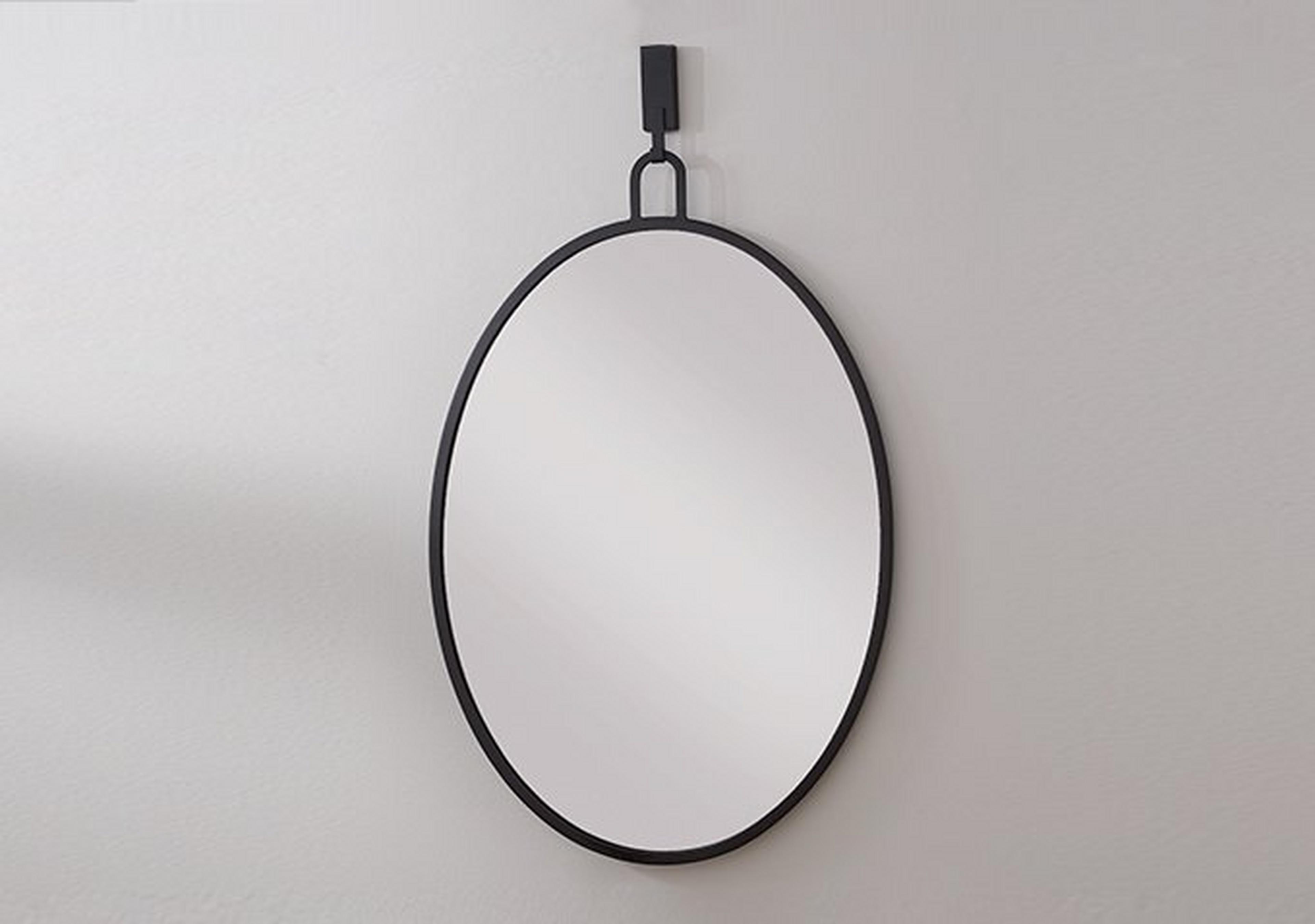 Black Oval Henlein Mirror