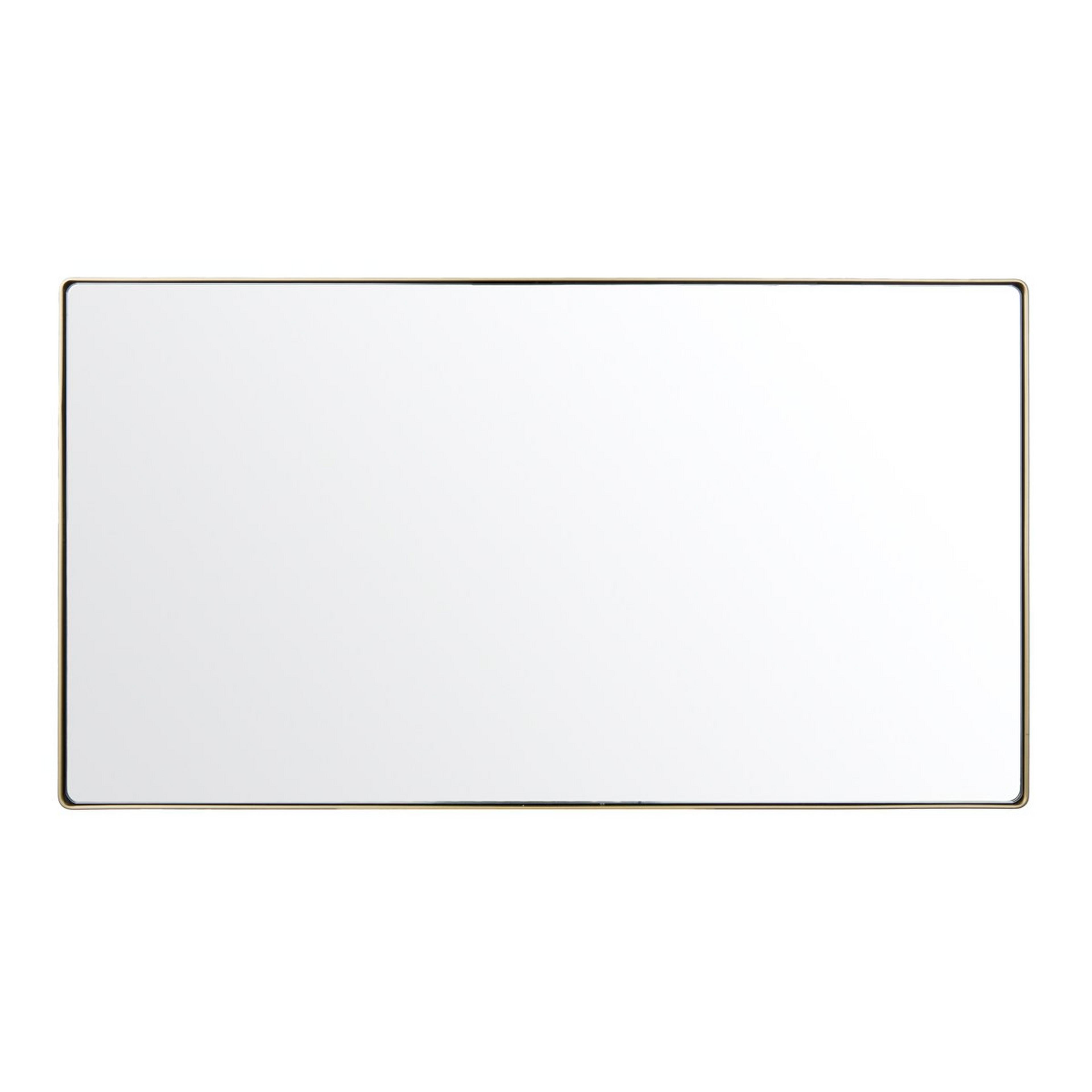 A Minimal Essentials Mirror - Rectangle with Gold color