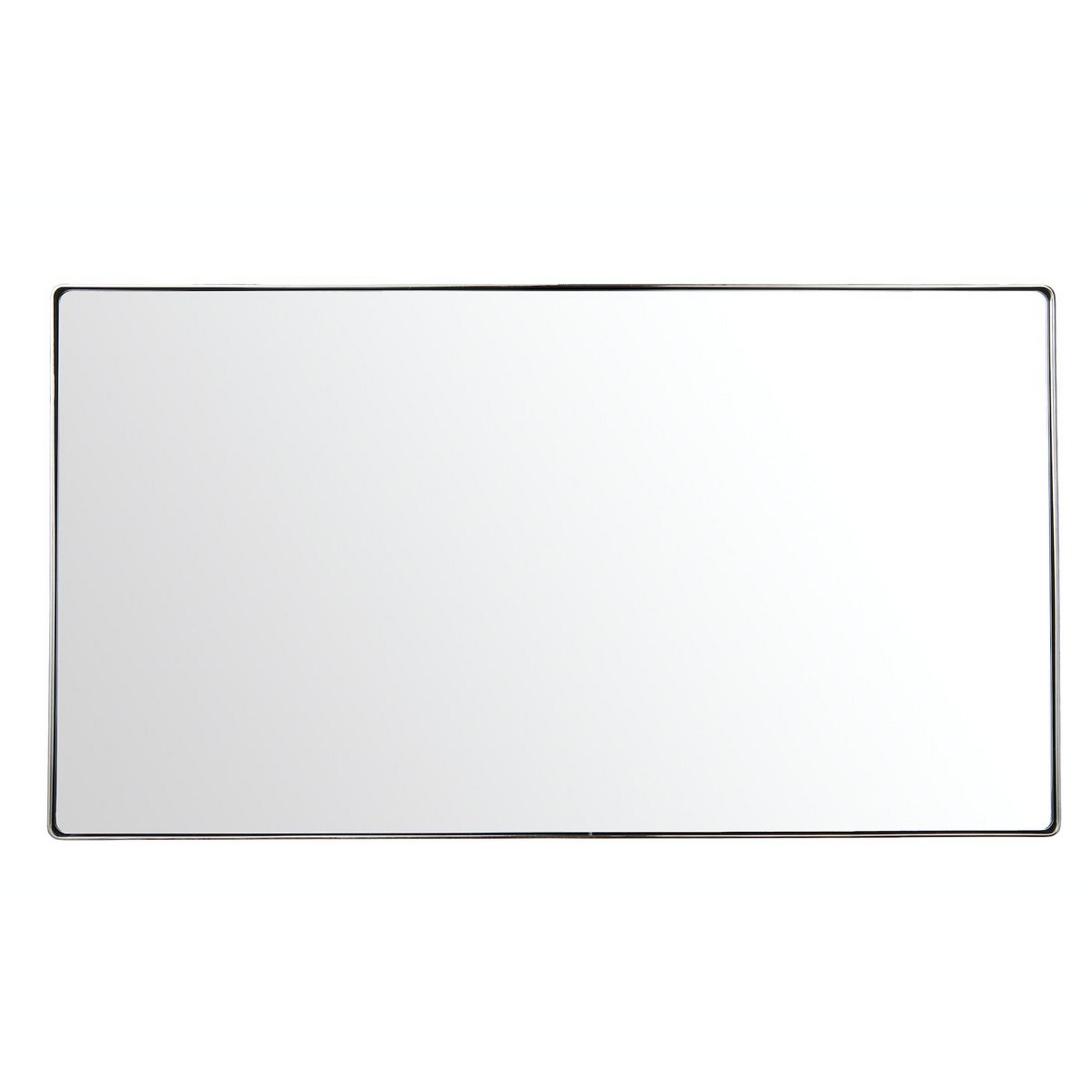 A Minimal Essentials Mirror - Rectangle with Polished Nickel color