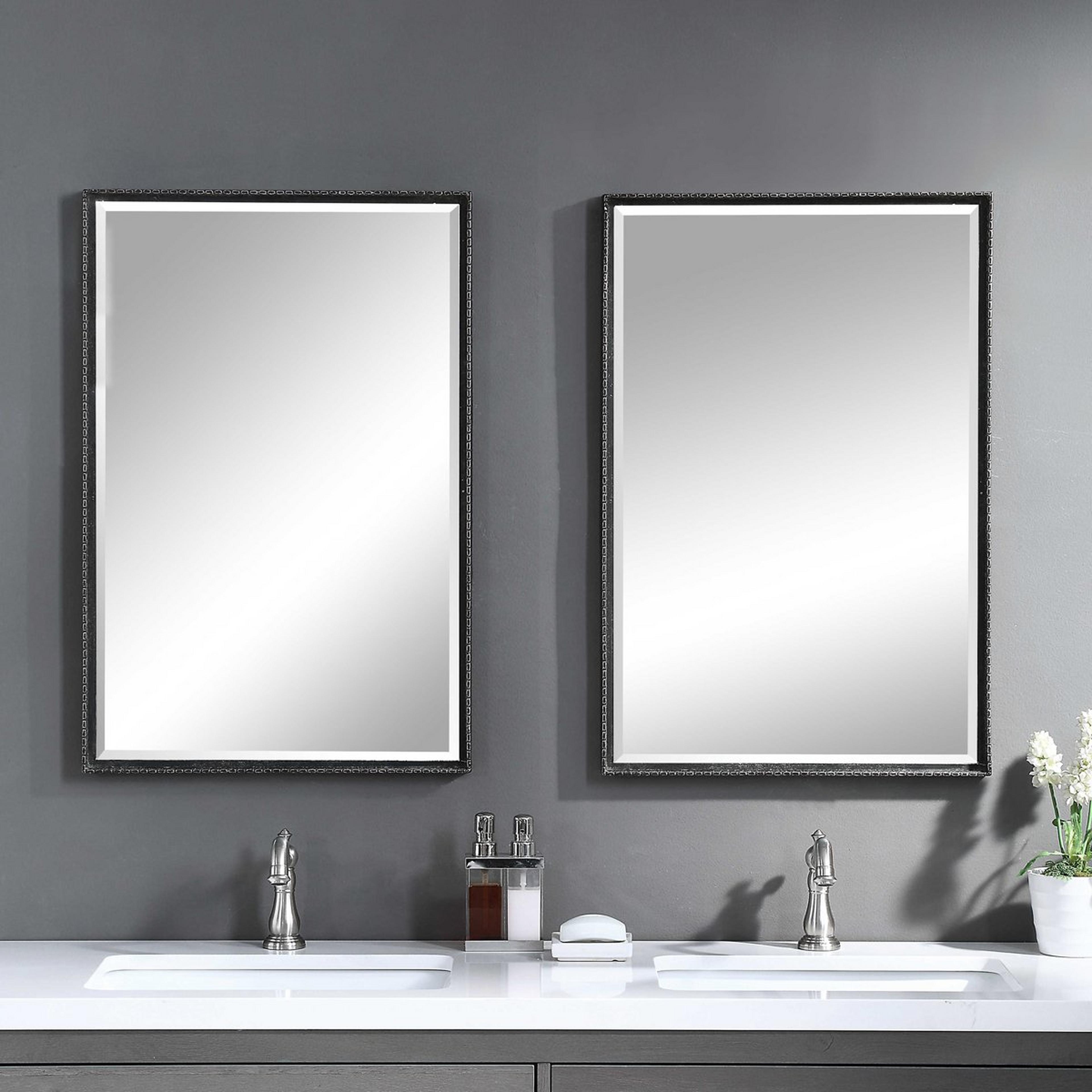Vintage Notched Vanity Mirror