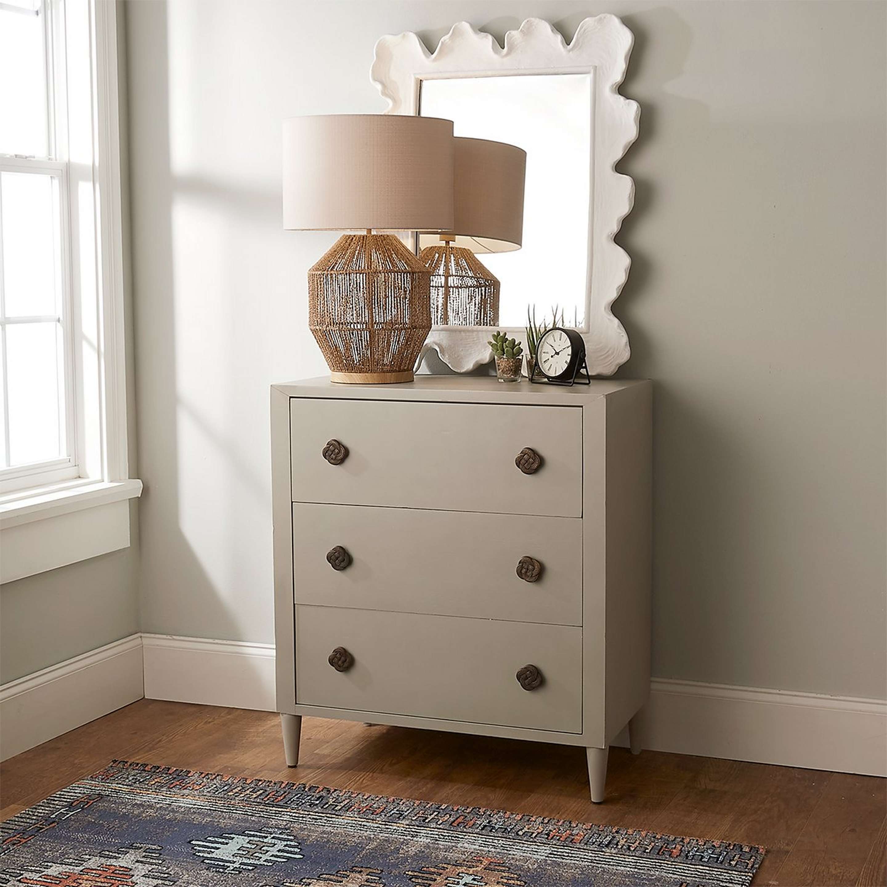 Coral Curve Mirror