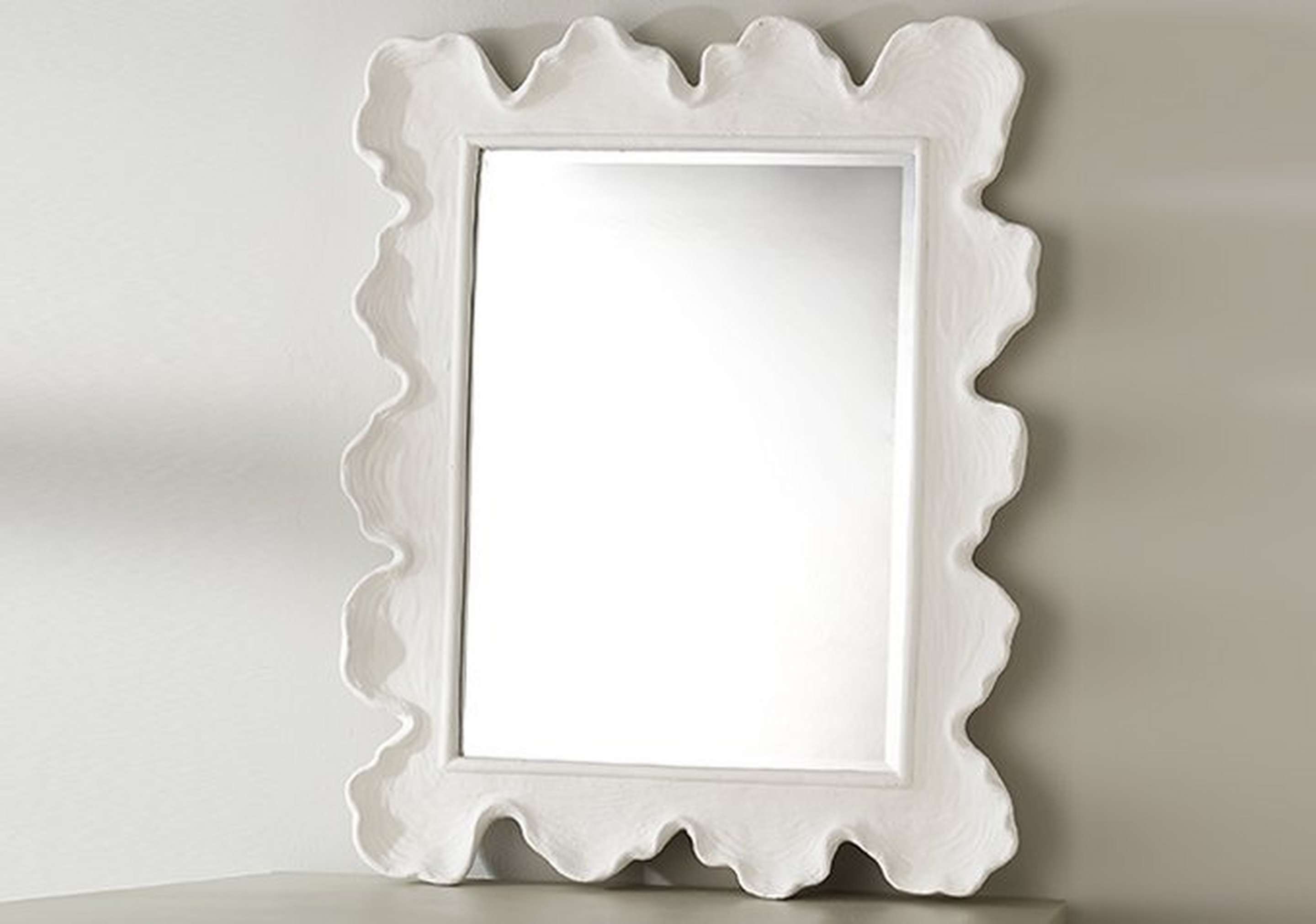 White Coral Curve Mirror