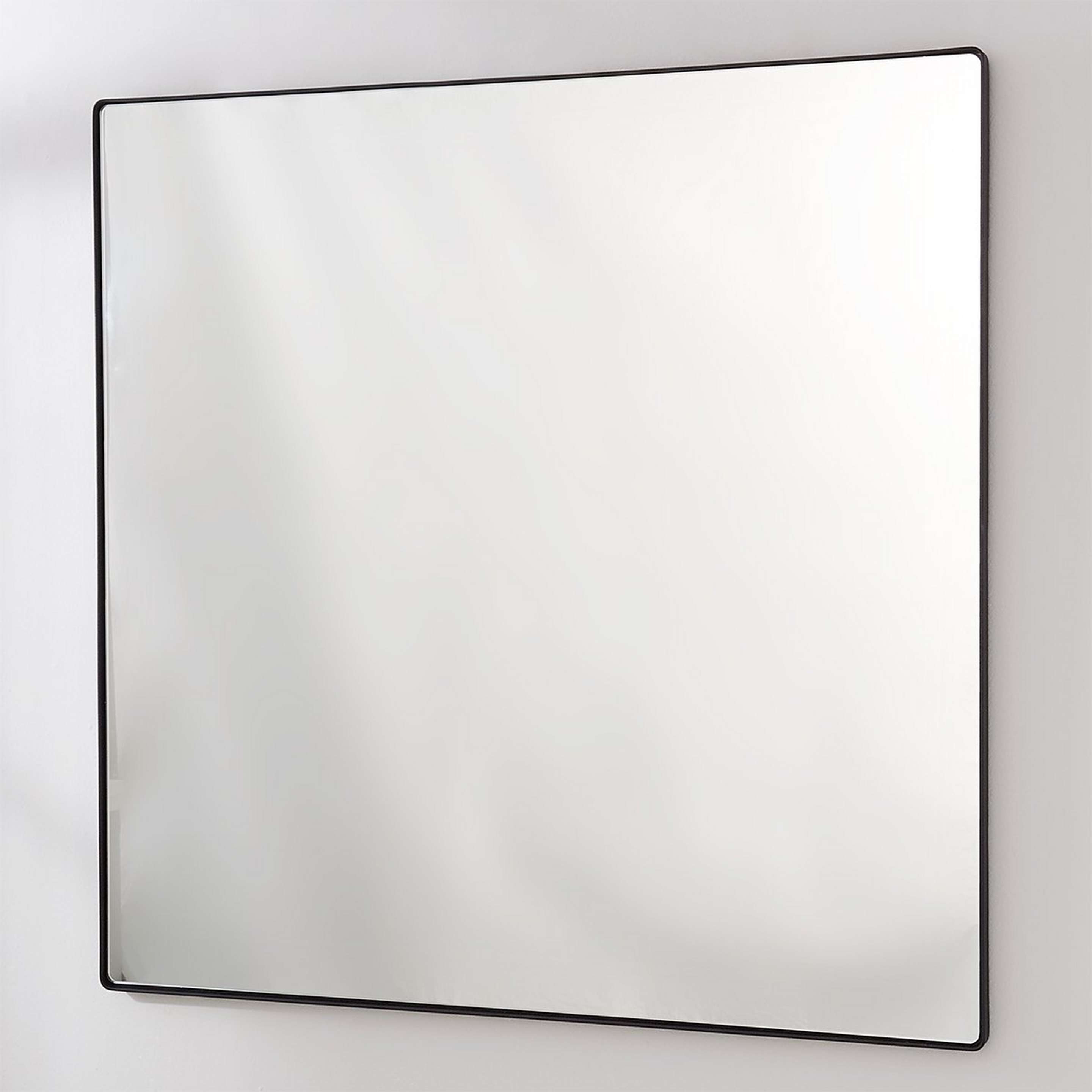 A Minimal Essentials Mirror - 40" Square with Black color