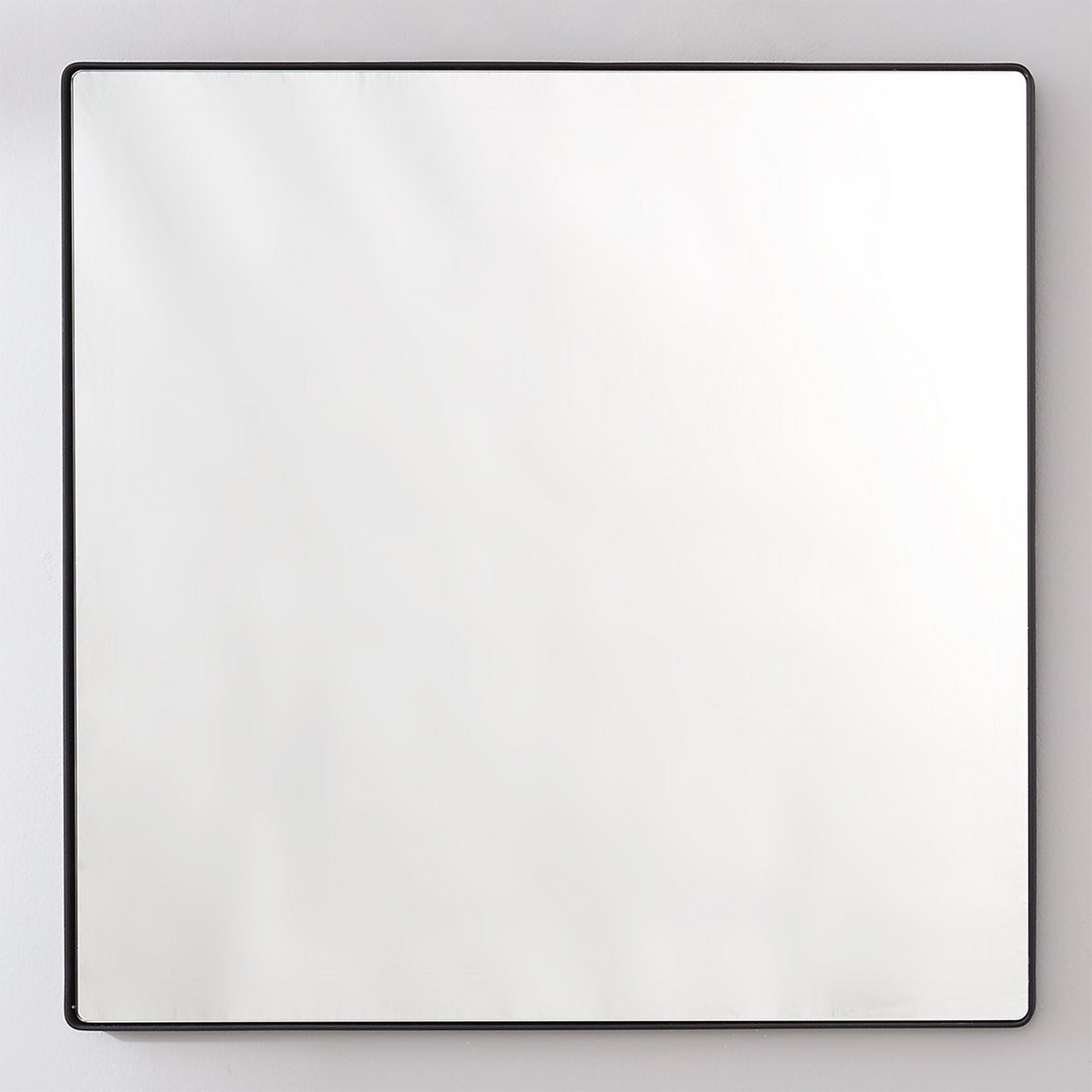 A Minimal Essentials Mirror - 30" Square with Black color