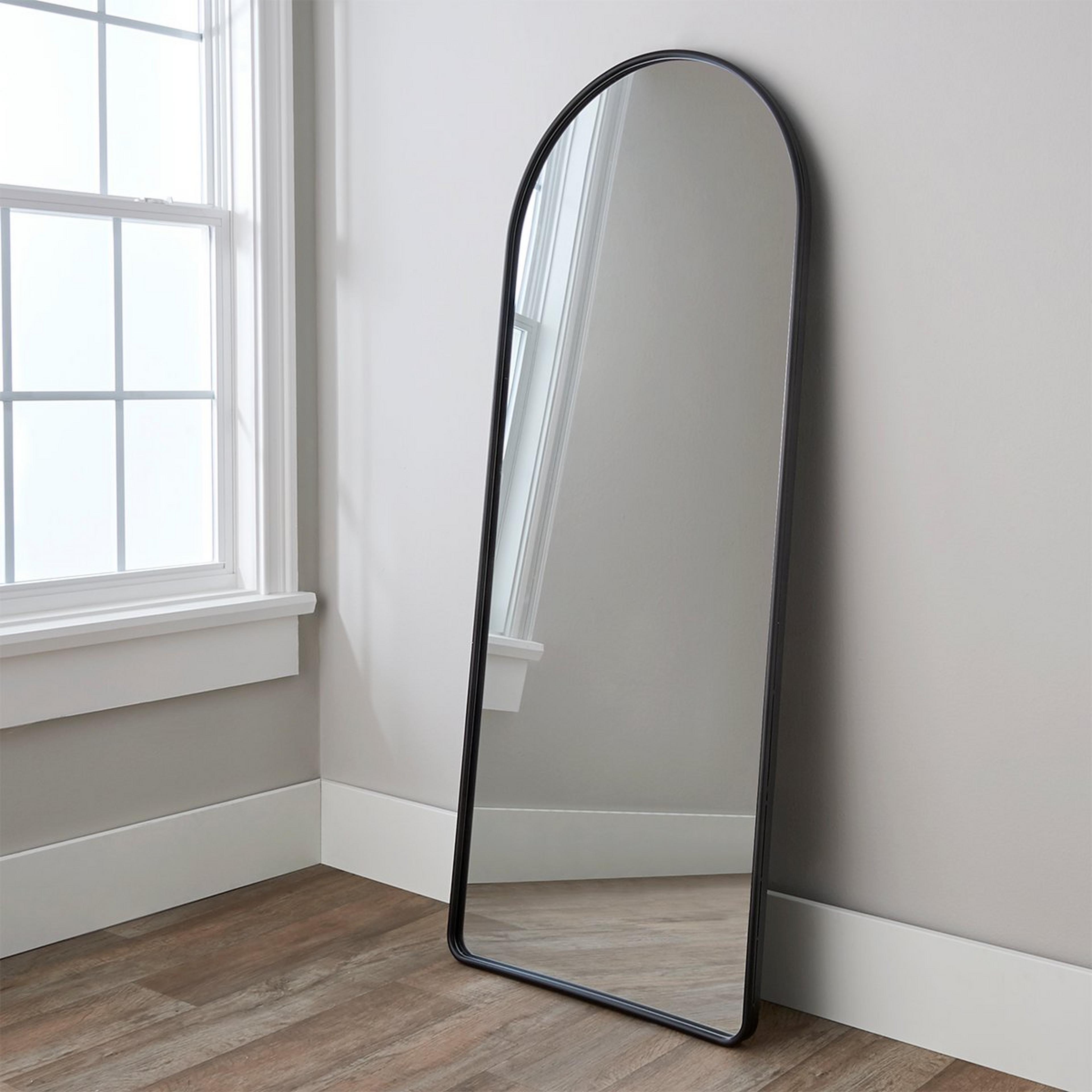 A Coventry Floor Mirror with Black color