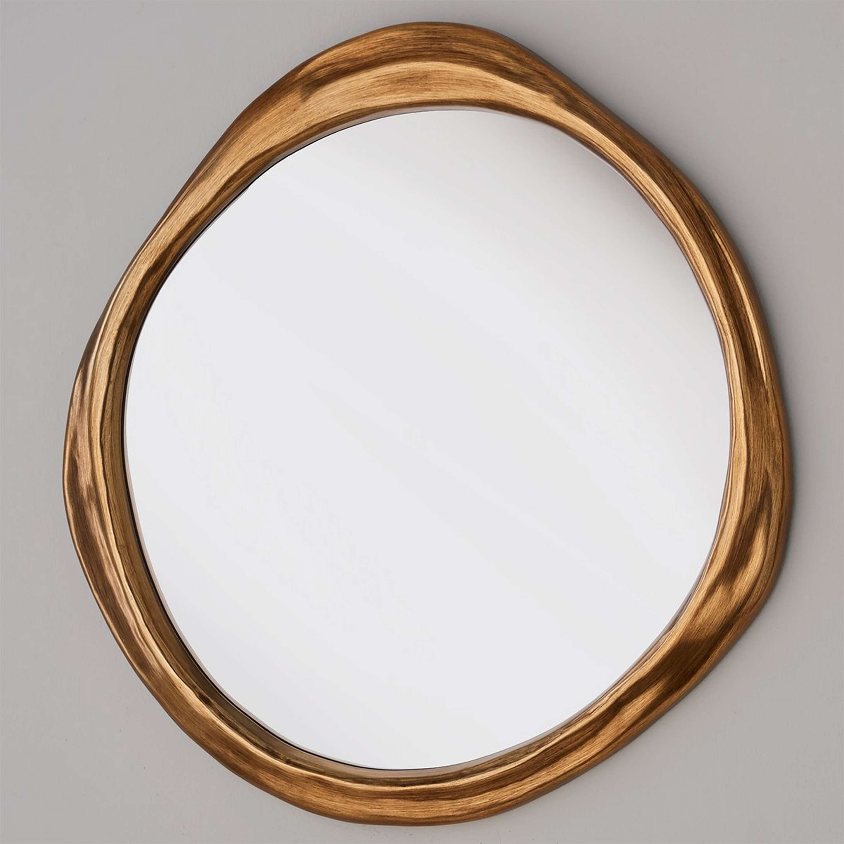 A Emblem Mirror with Gold color