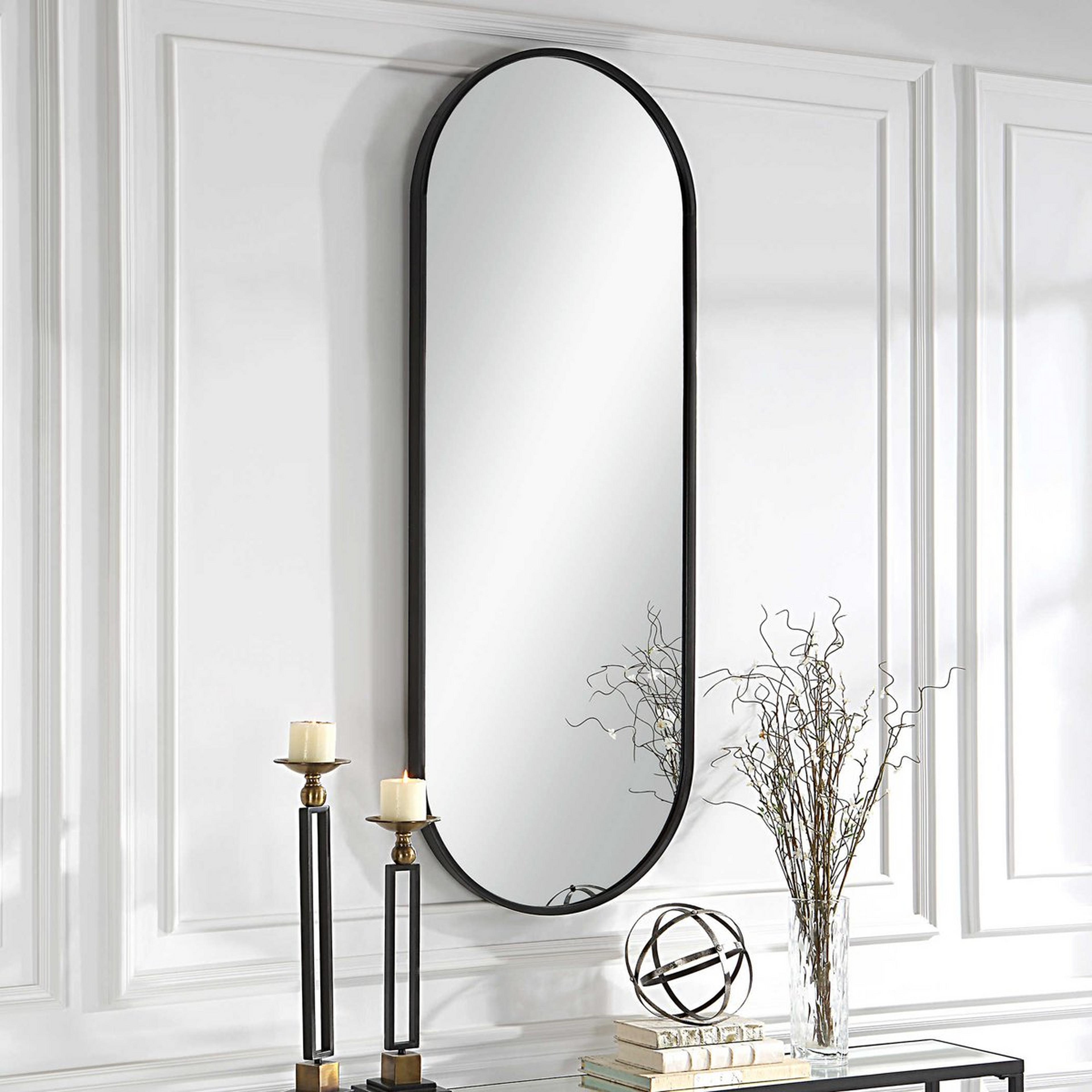 A Varann Mirror - Tall with Black color