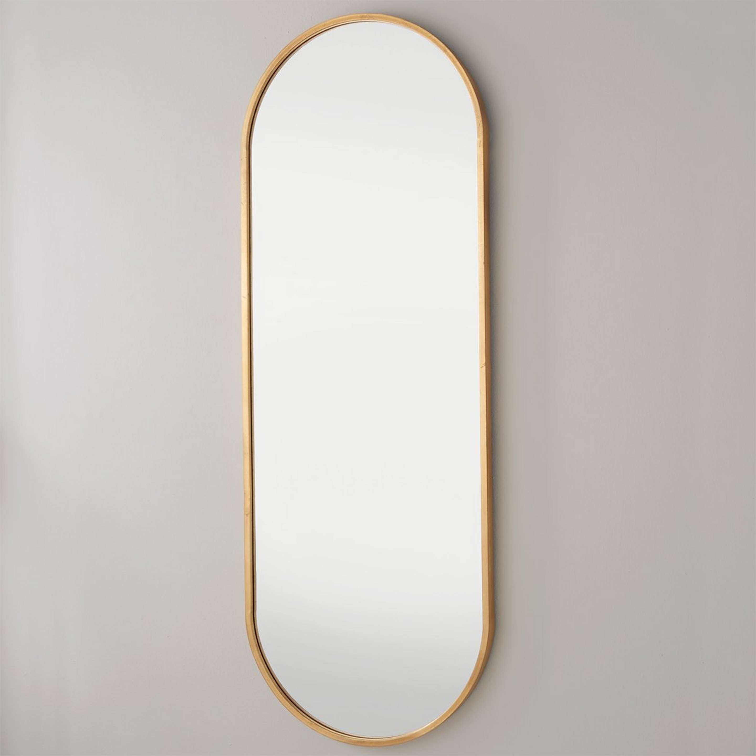 A Varann Mirror - Tall with Gold Leaf color