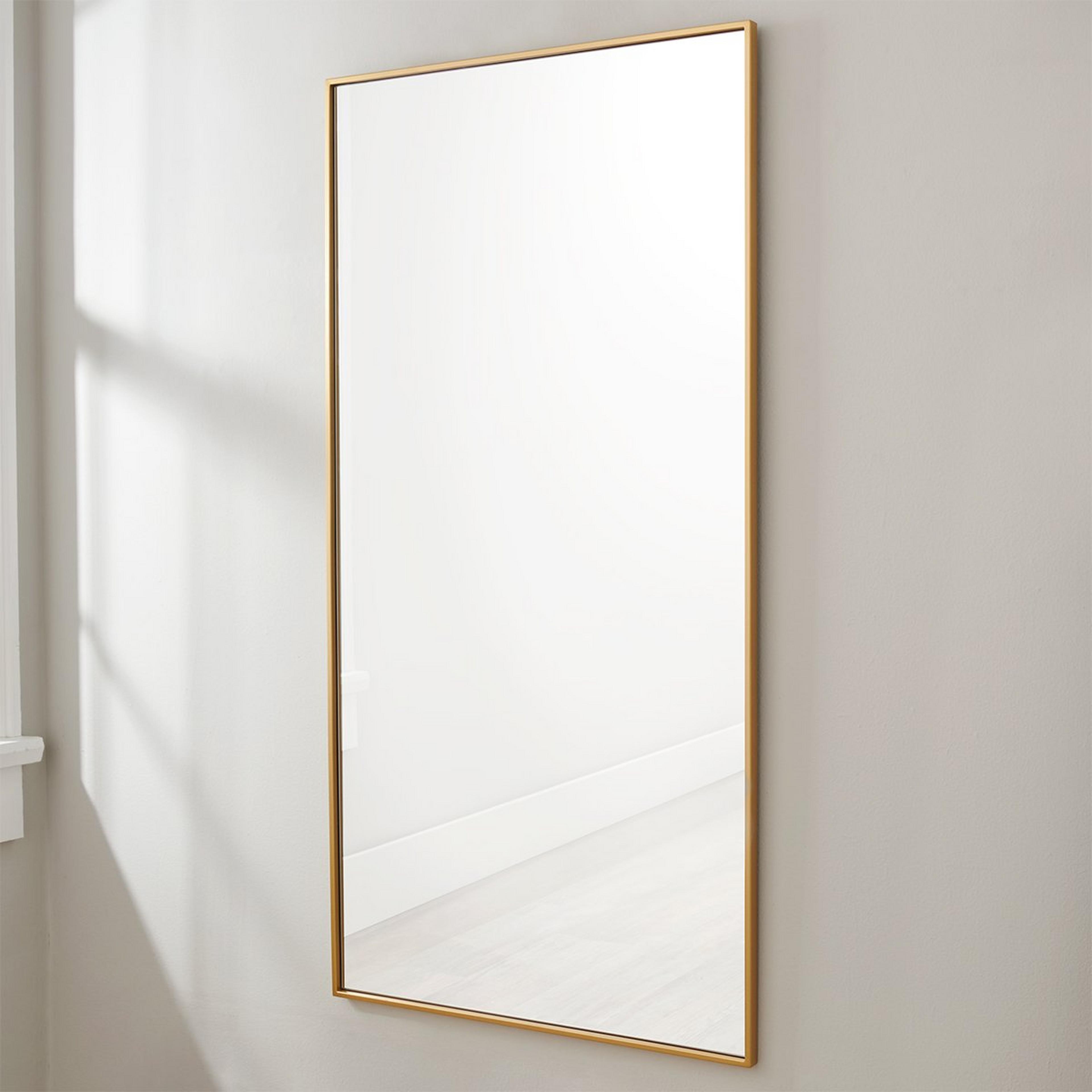 A Linework Mirror - 30x60 with Brass color