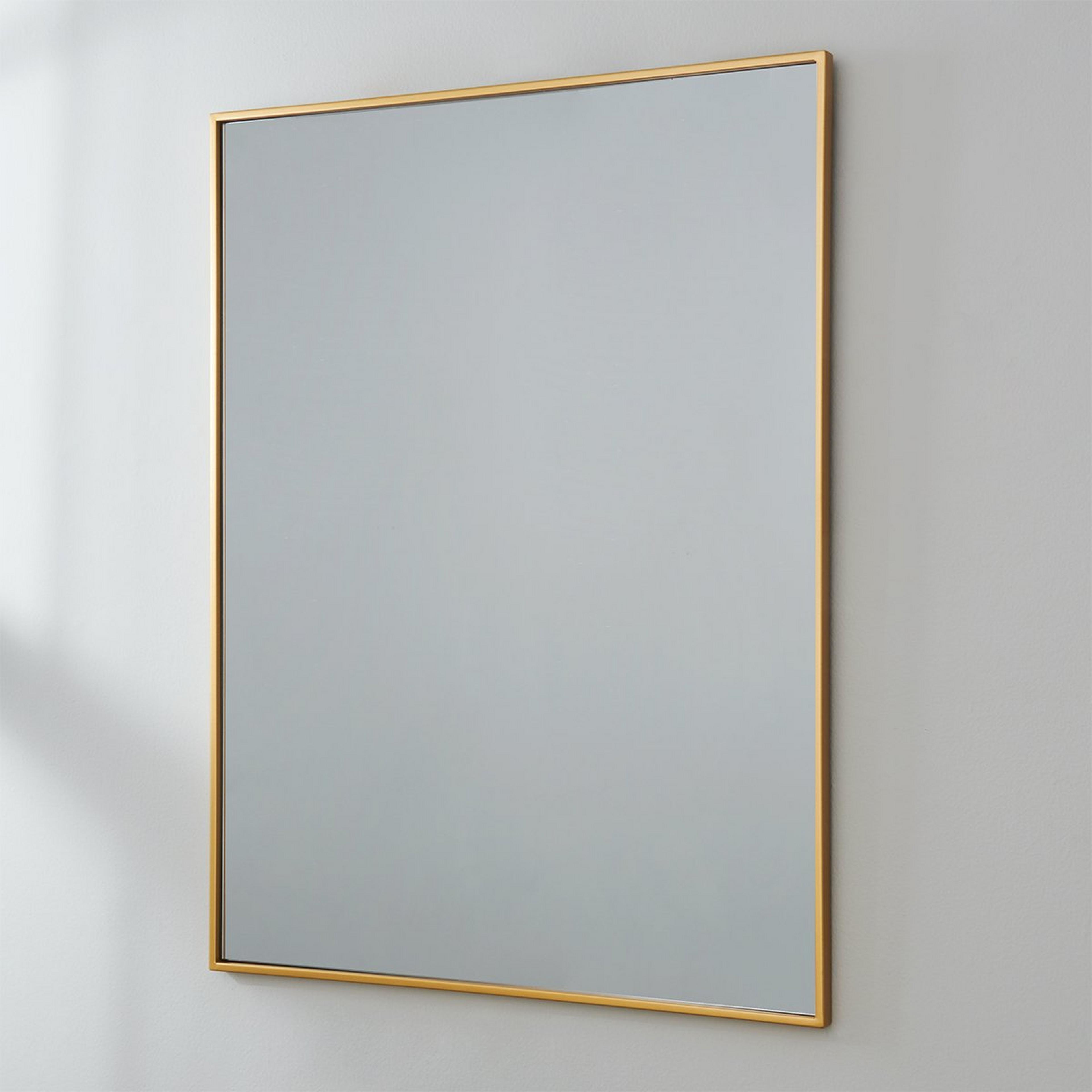 A Linework Mirror - 30x40 with Brass color