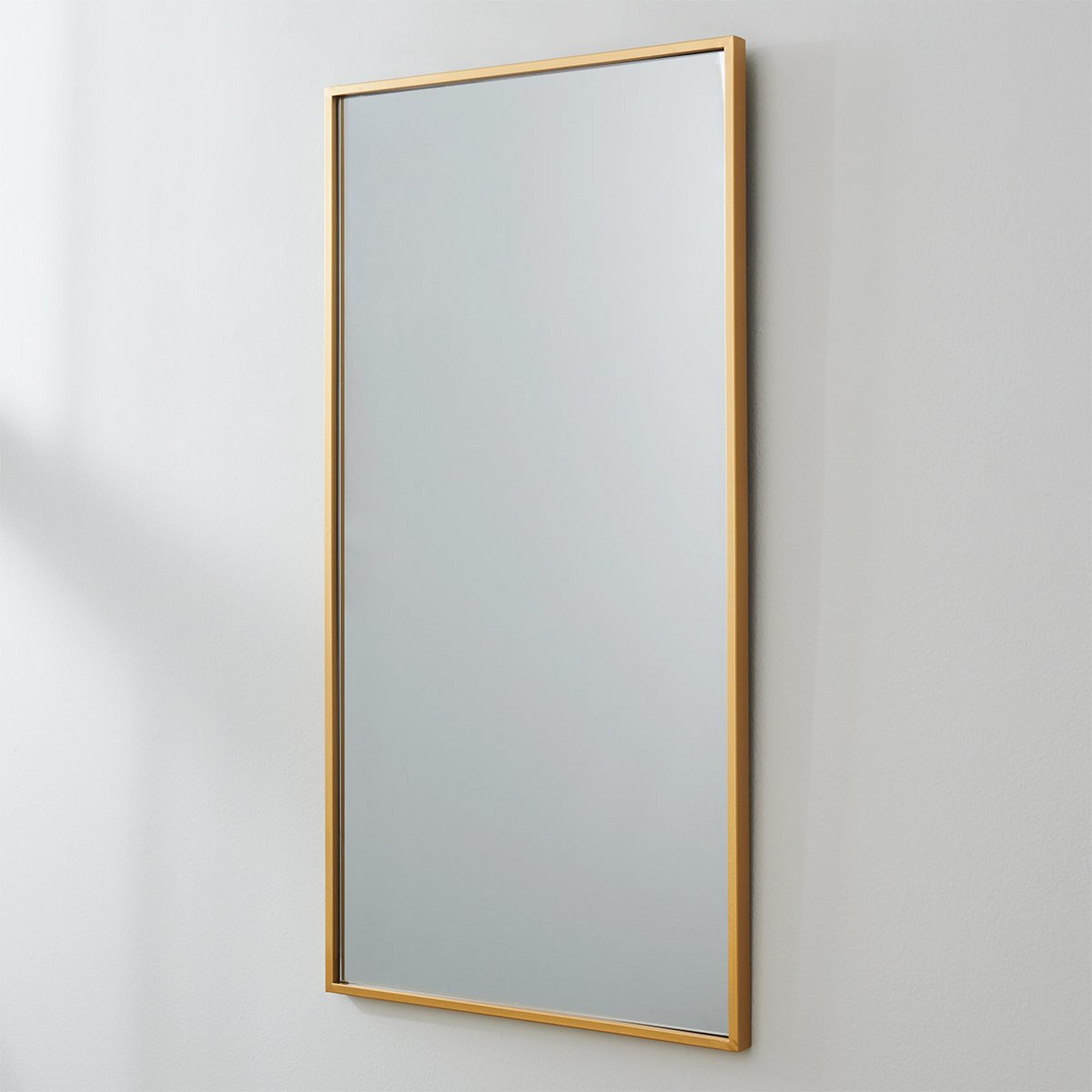 A Linework Mirror - 18x36 with Brass color
