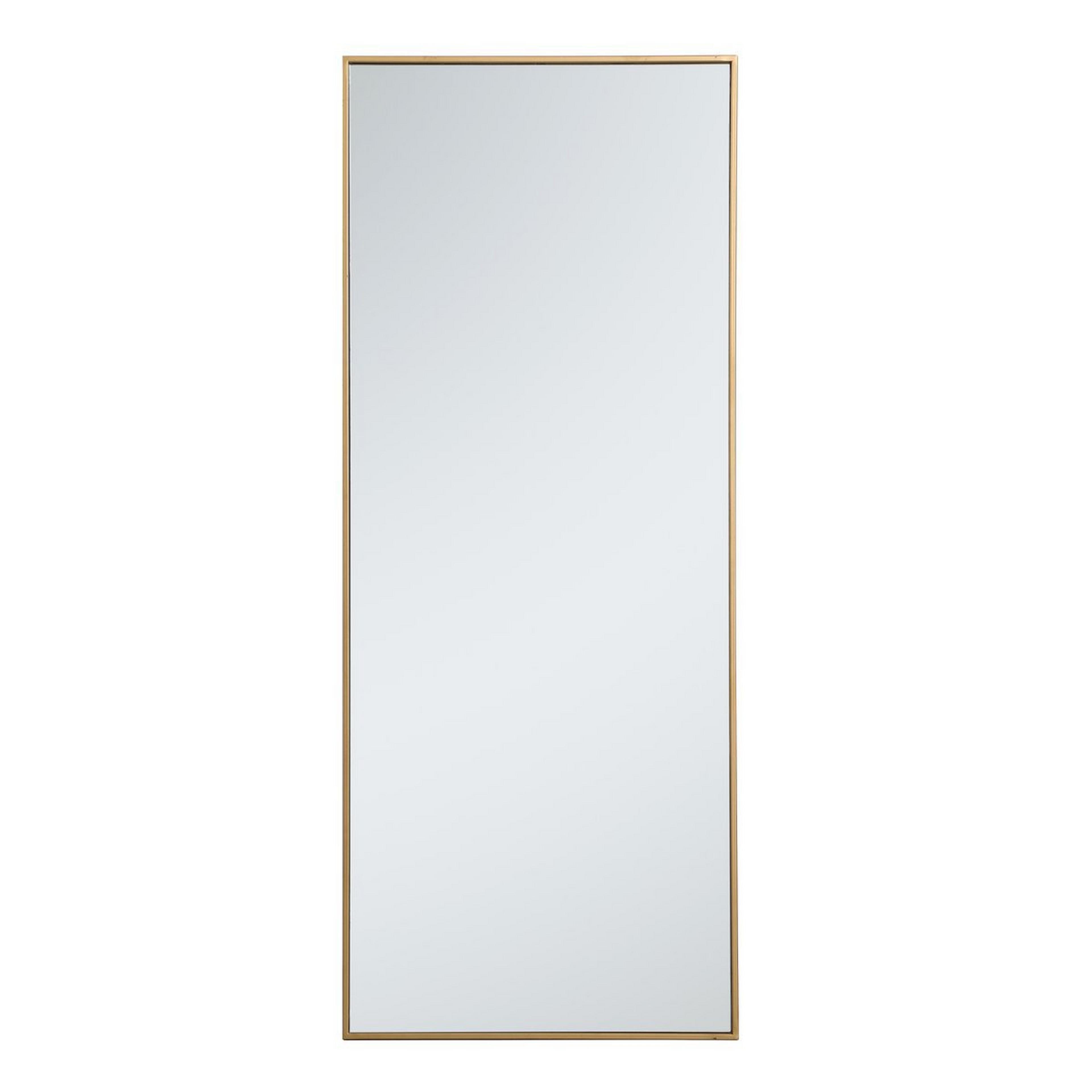 A Linework Mirror - 24x60 with Brass color