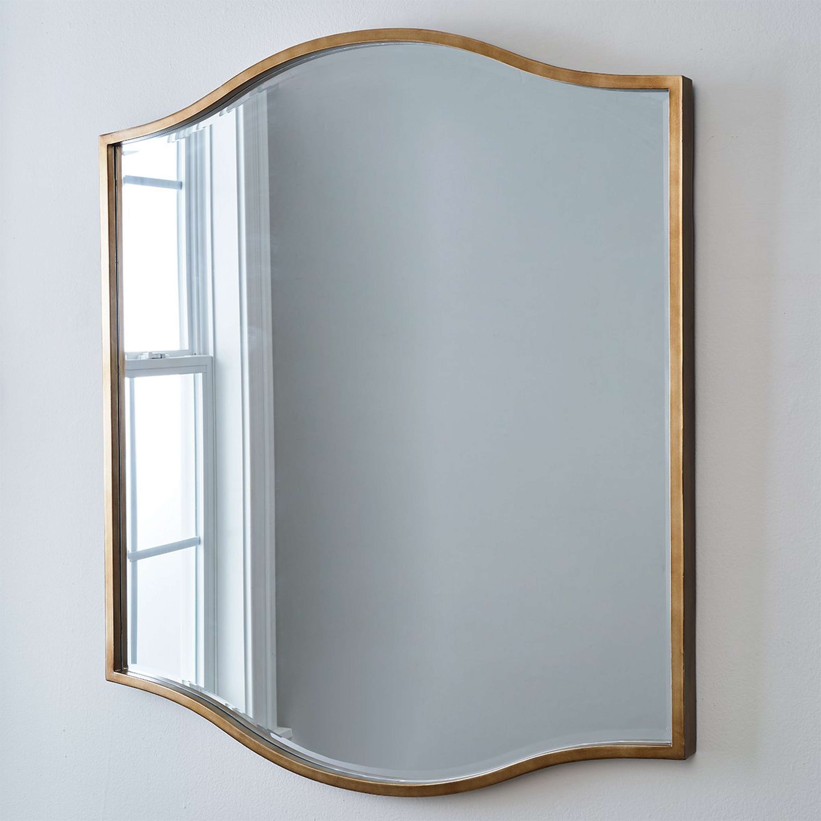 A Wabash Mirror with Gold color