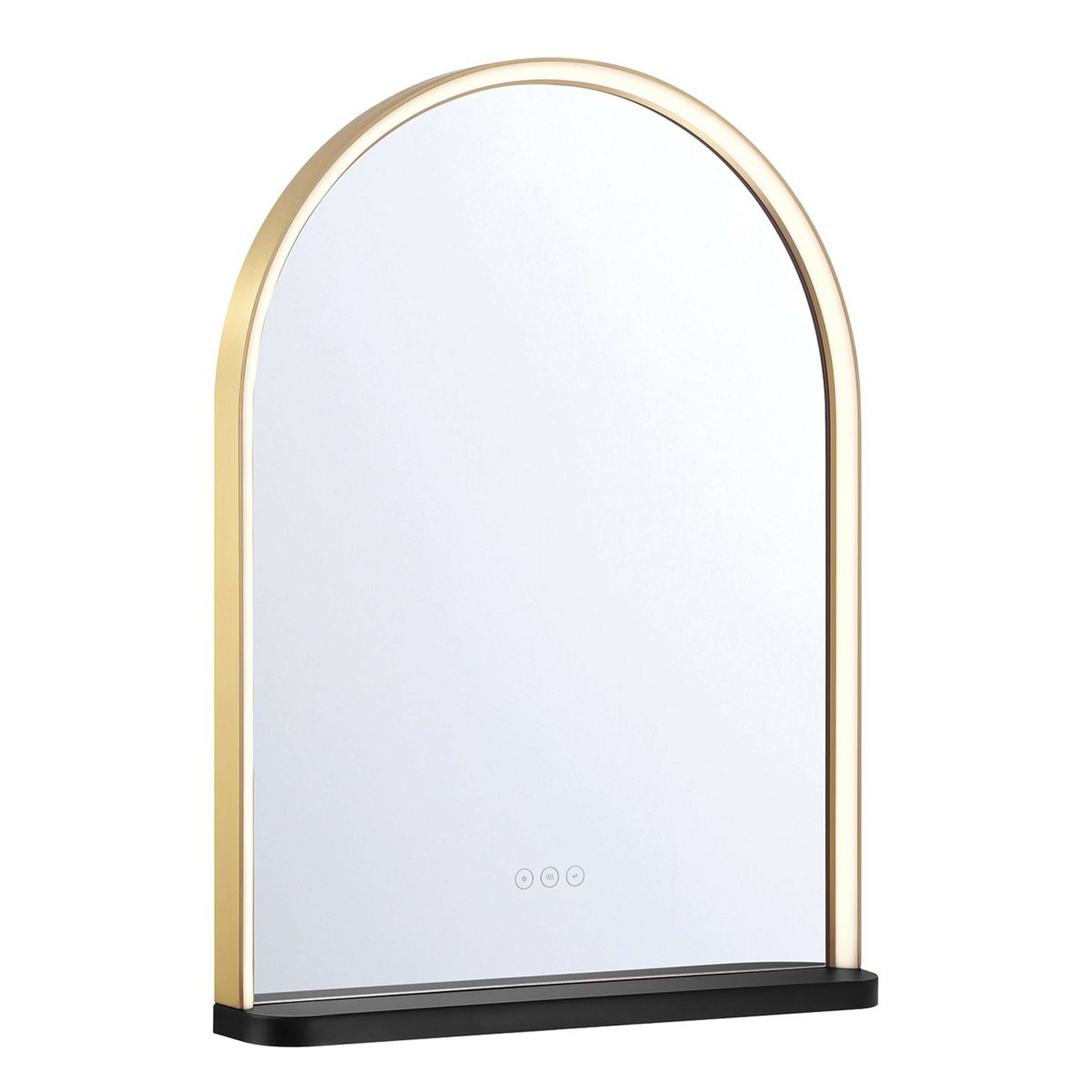 A Melete LED Mirror - 24x32 with Gold / Black color