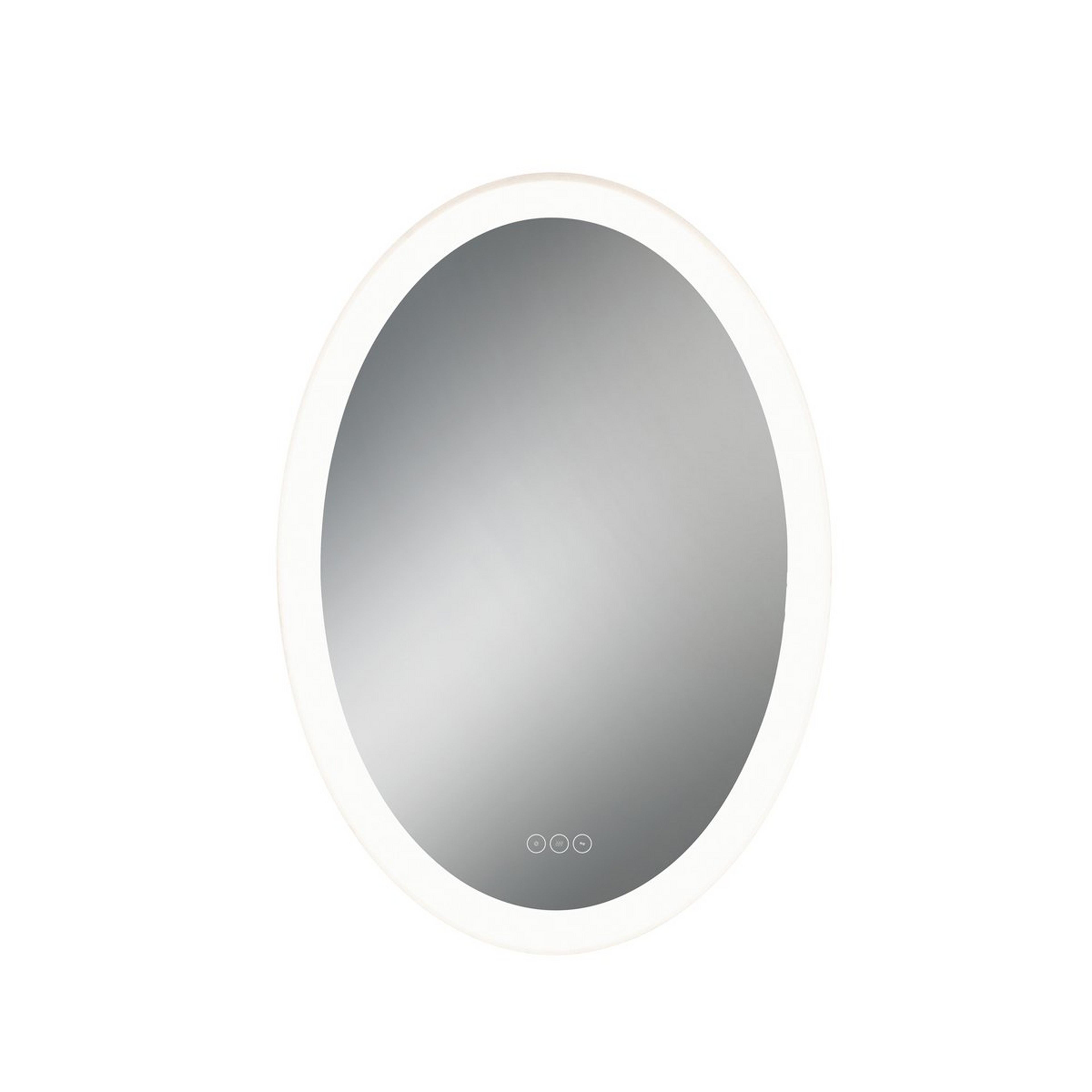 A Thalia LED Mirror - 25x35 Oval with Frosted color