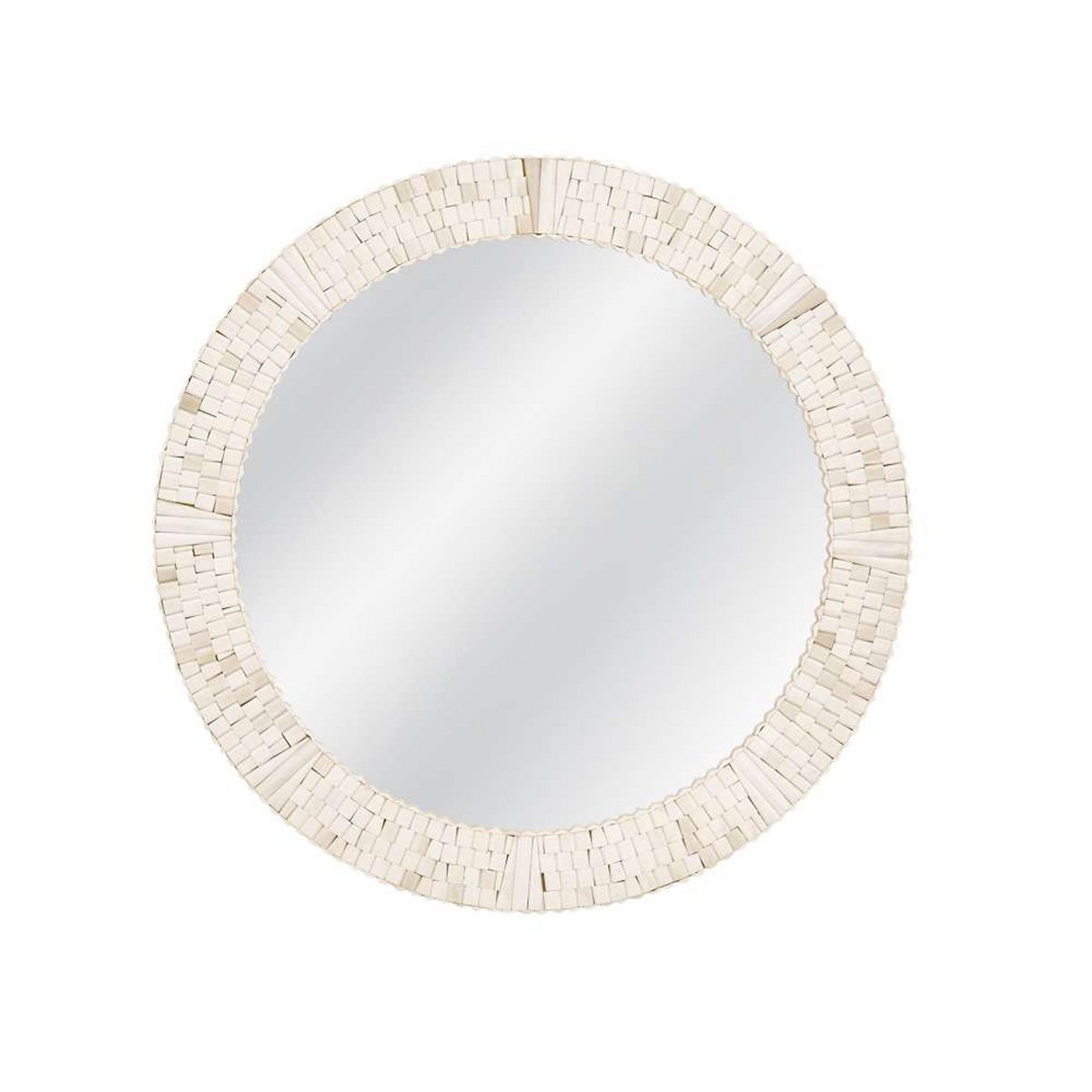 A Belinda Mirror with Ivory color