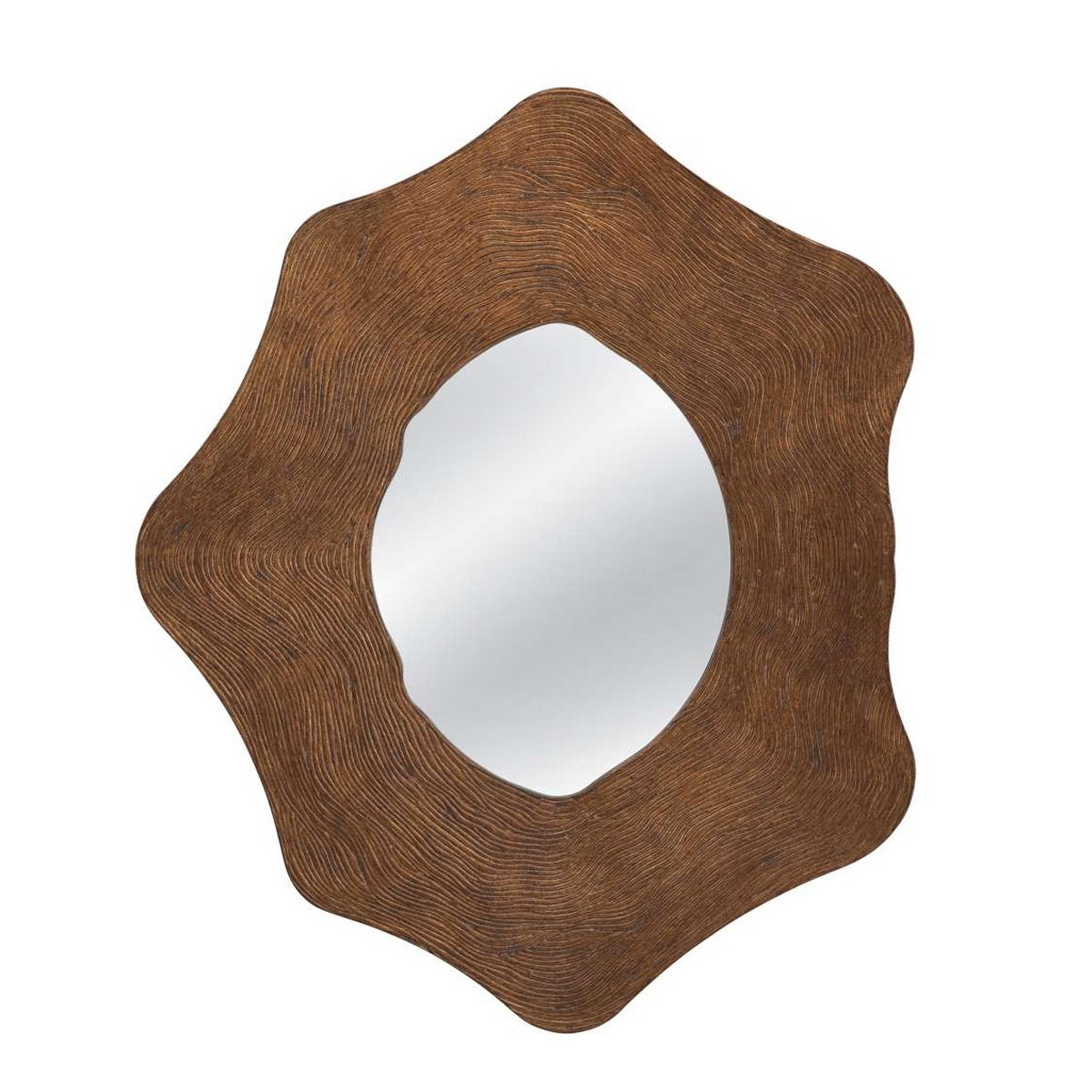 A Everard Mirror with Brown color