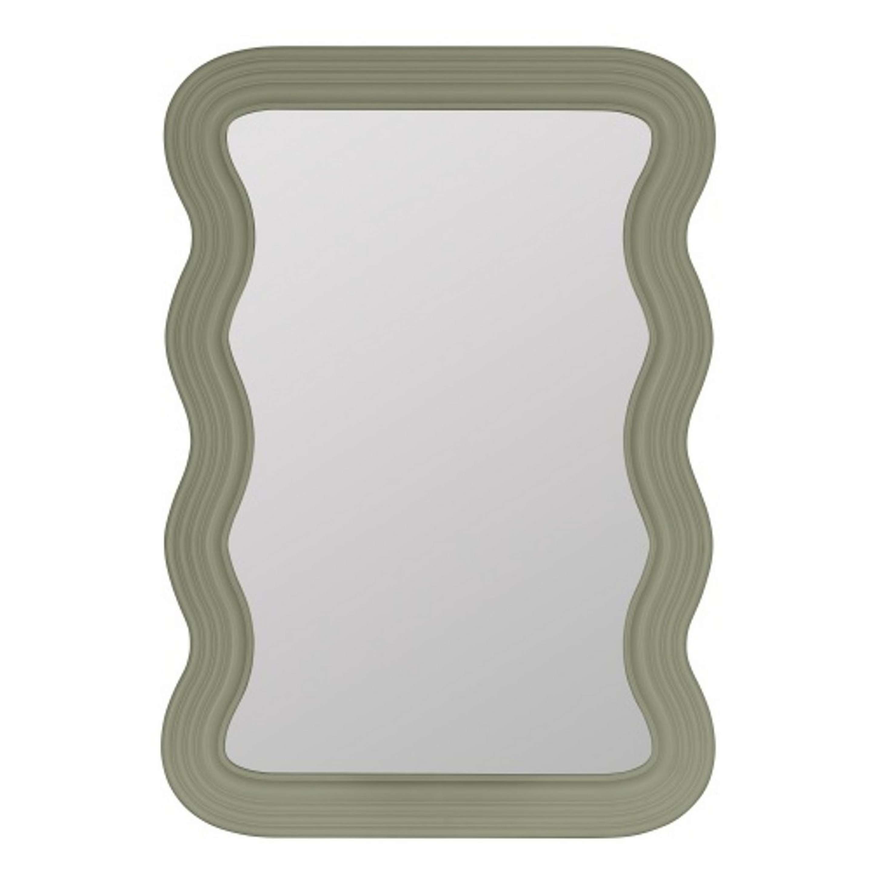 A Frankie Wall Mirror with Tea Leaf Green color