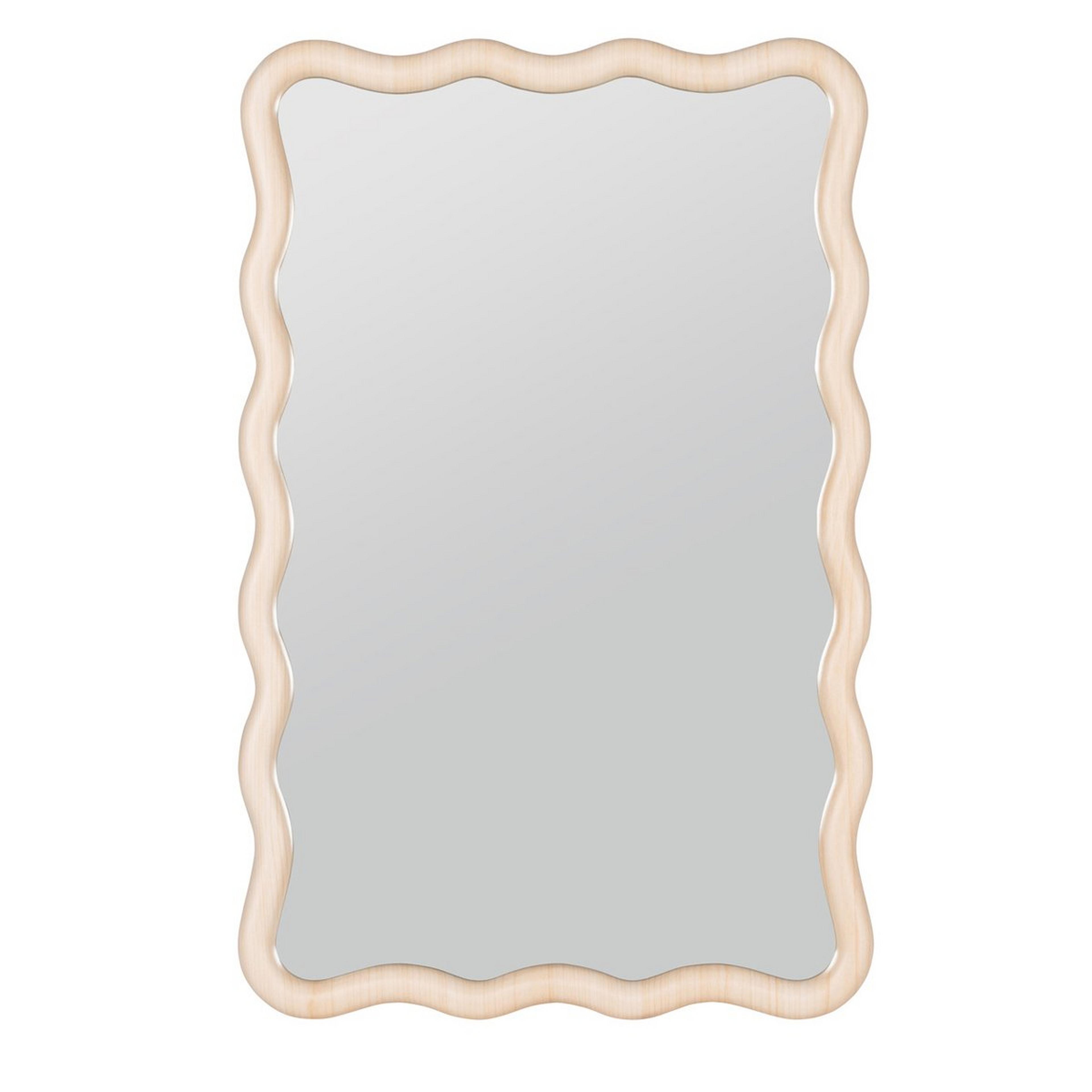 A Zawi Medicine Cabinet Mirror with Natural Oak color
