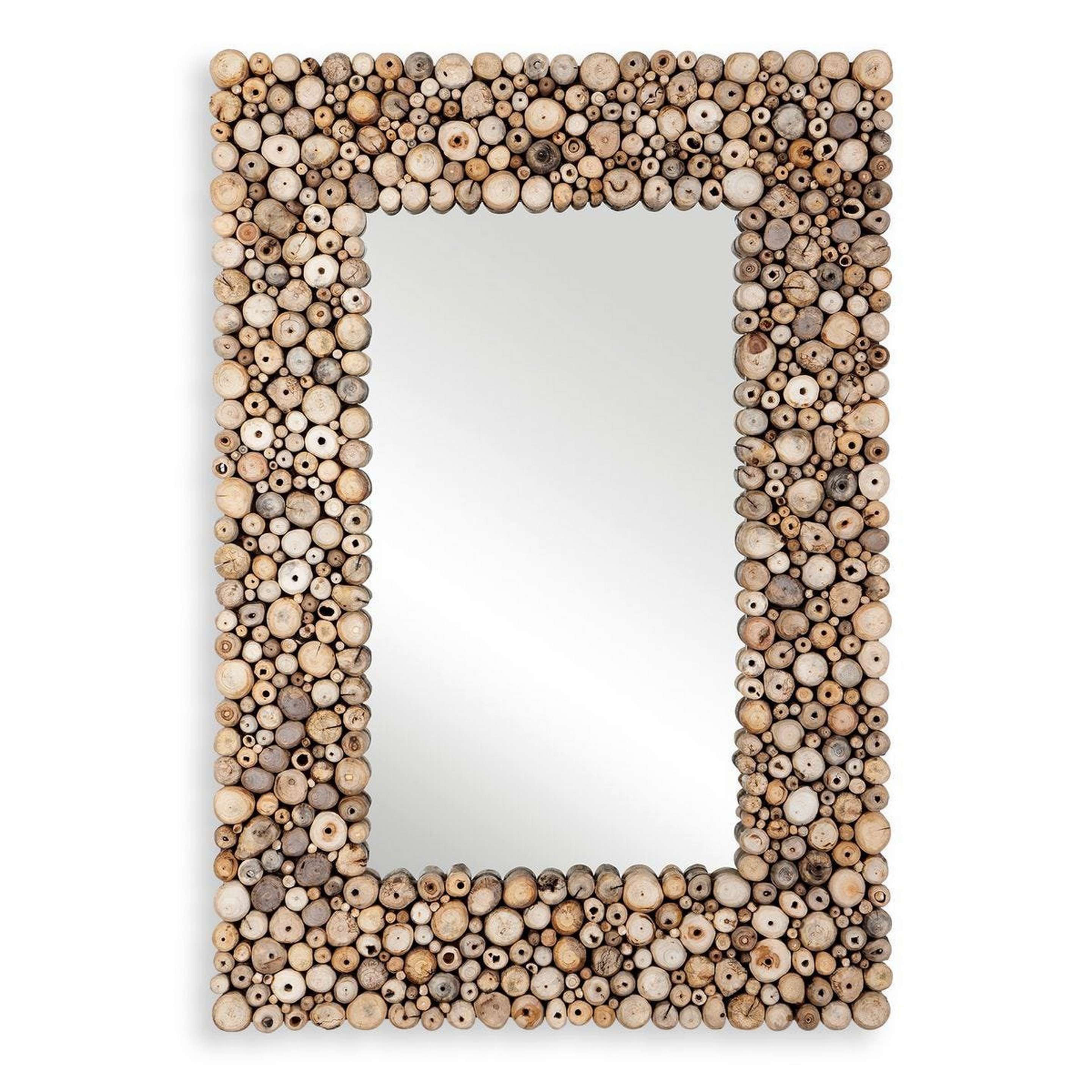 A Palisade Mirror with Wood color