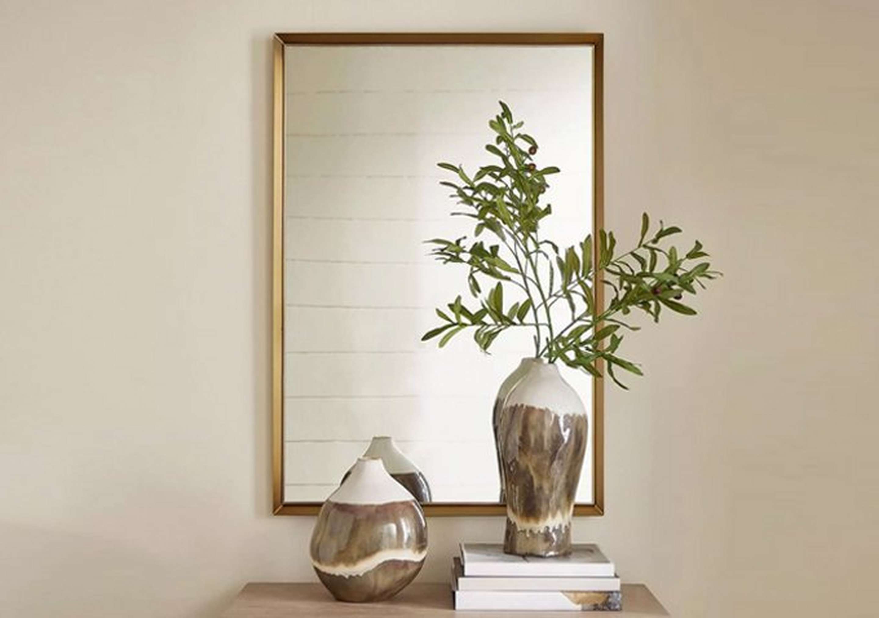Brushed Brass Caleb Mirror
