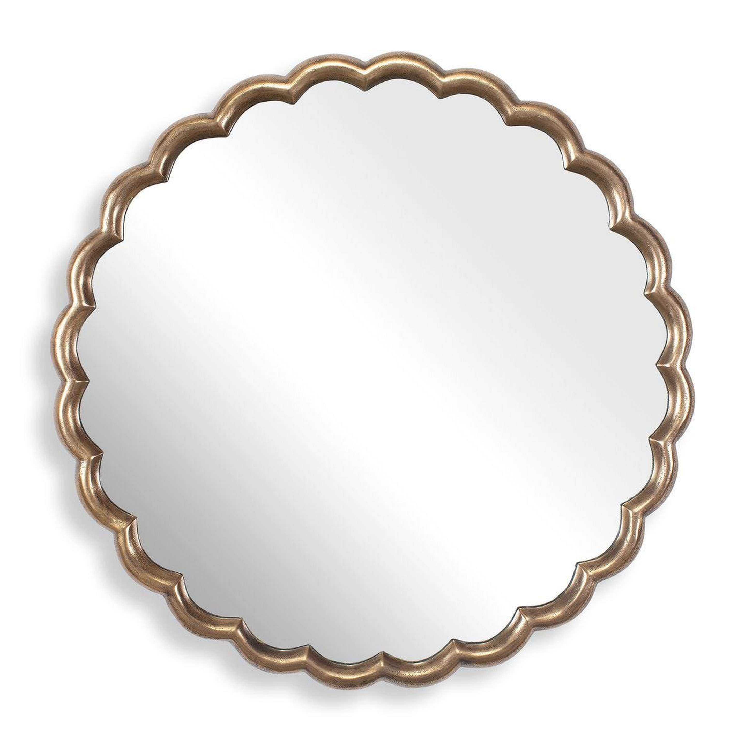 A Shemika Mirror - 34" with Antique Brass color