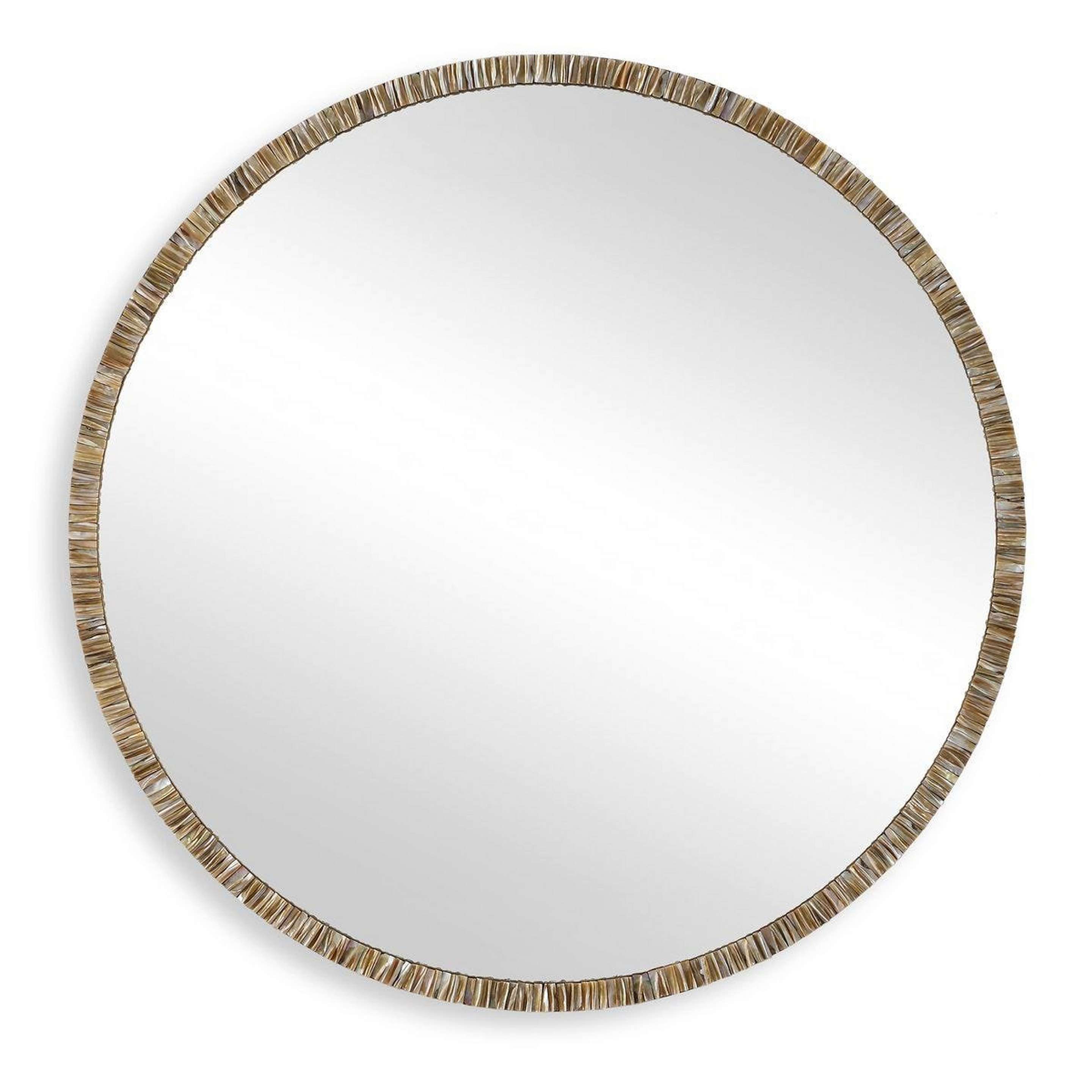 A Nacreous Mirror with Bronze / Shell color