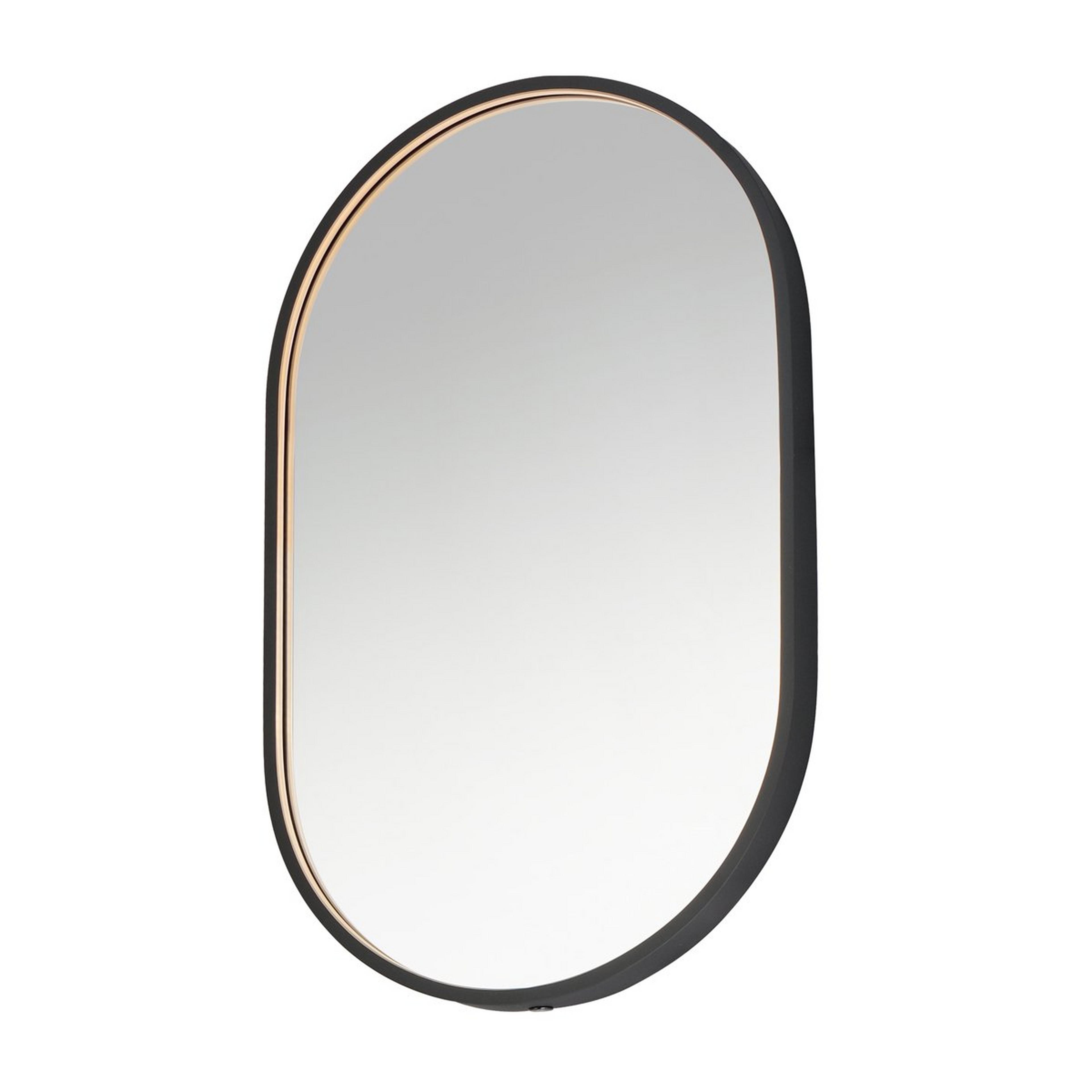 A Athena LED Vanity Mirror - Oval with Black color
