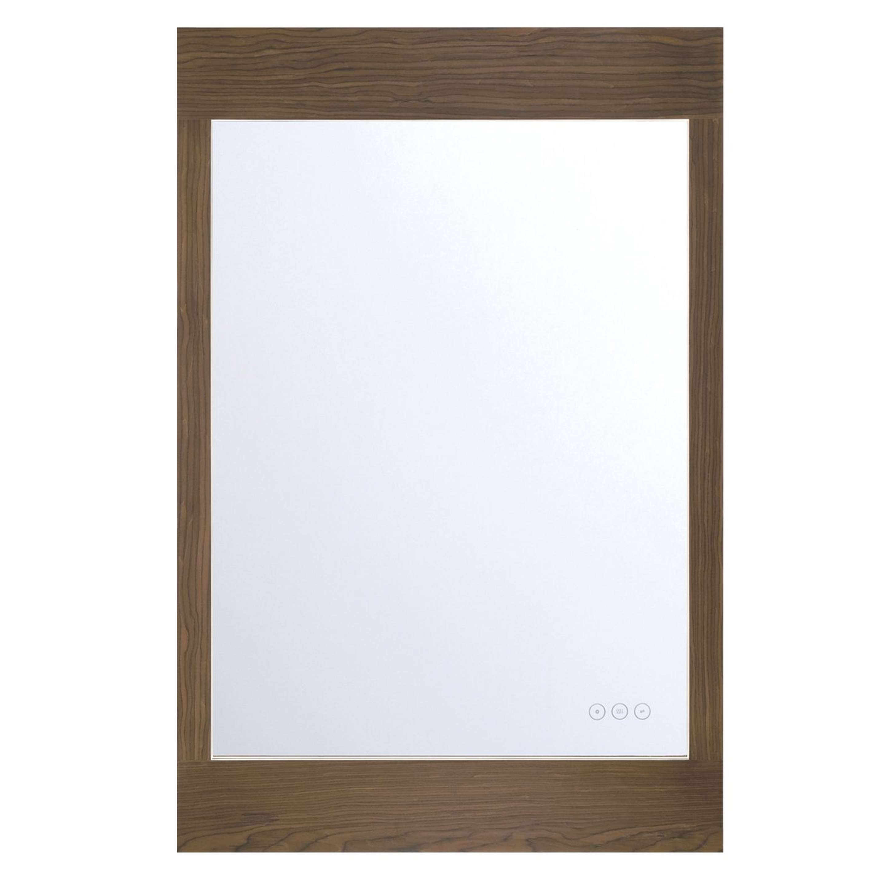 A Orpheus LED Mirror - 24x36 with Dark Walnut color