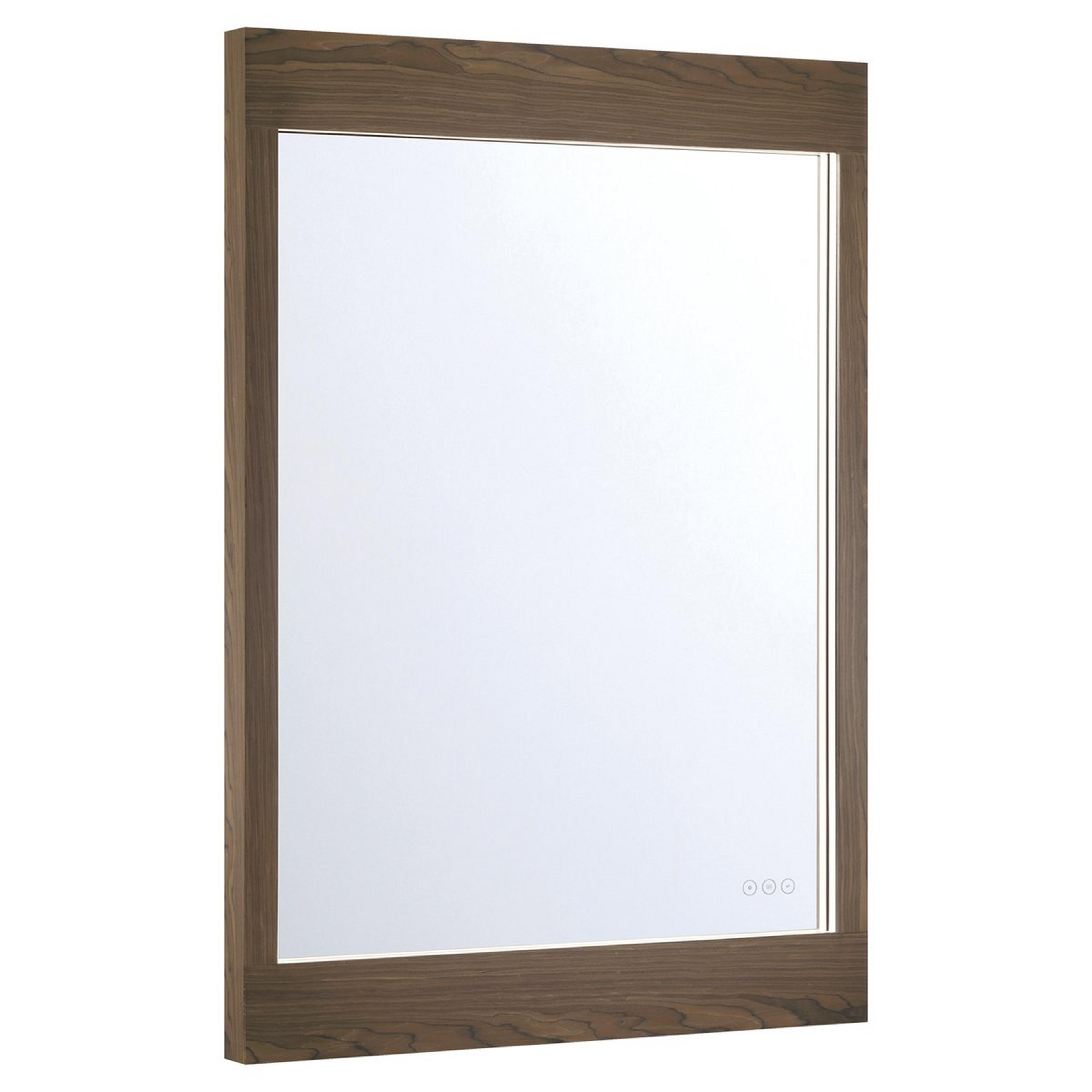 A Orpheus LED Mirror - 30x42 with Dark Walnut color